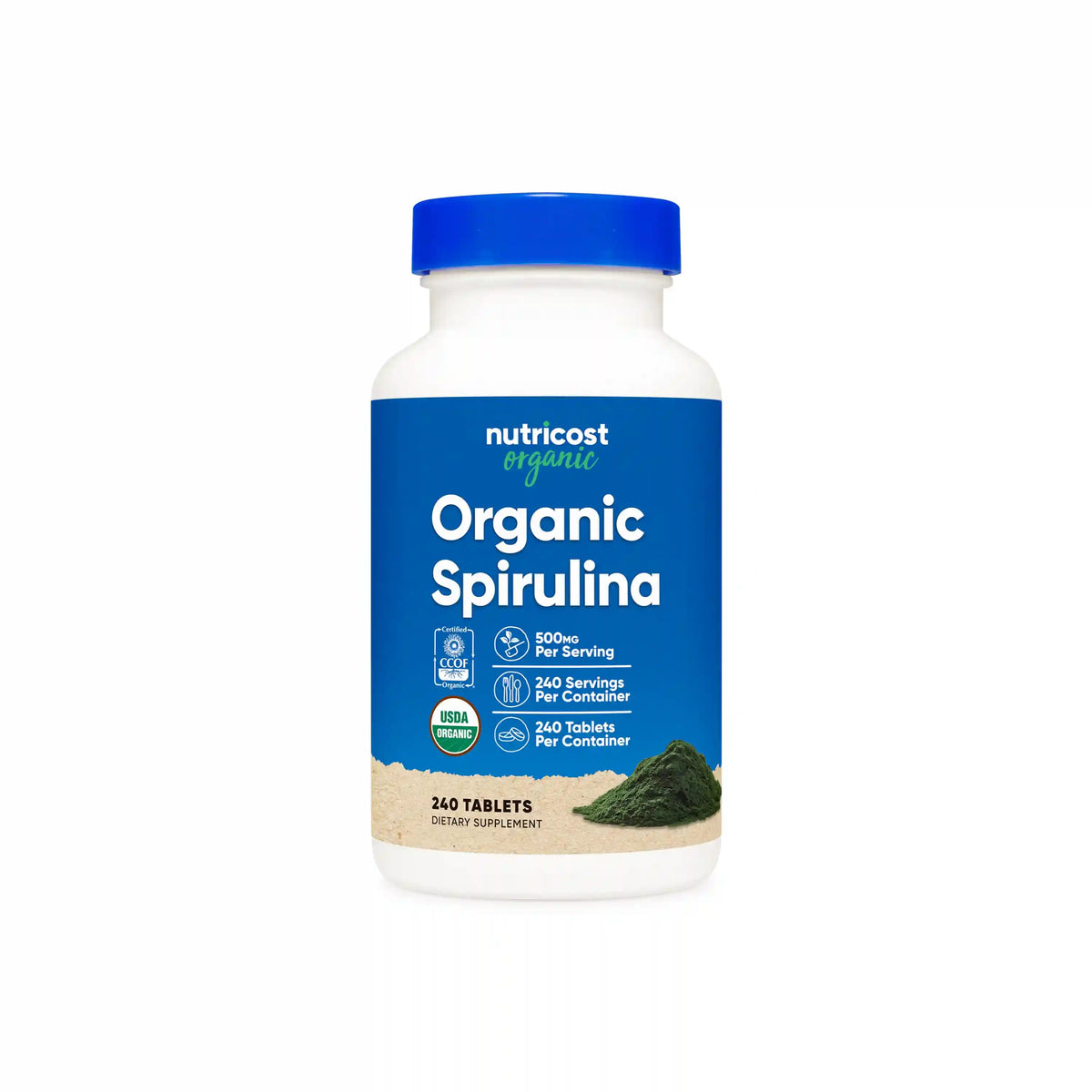 Nutricost Organic Spirulina Tablets Main image