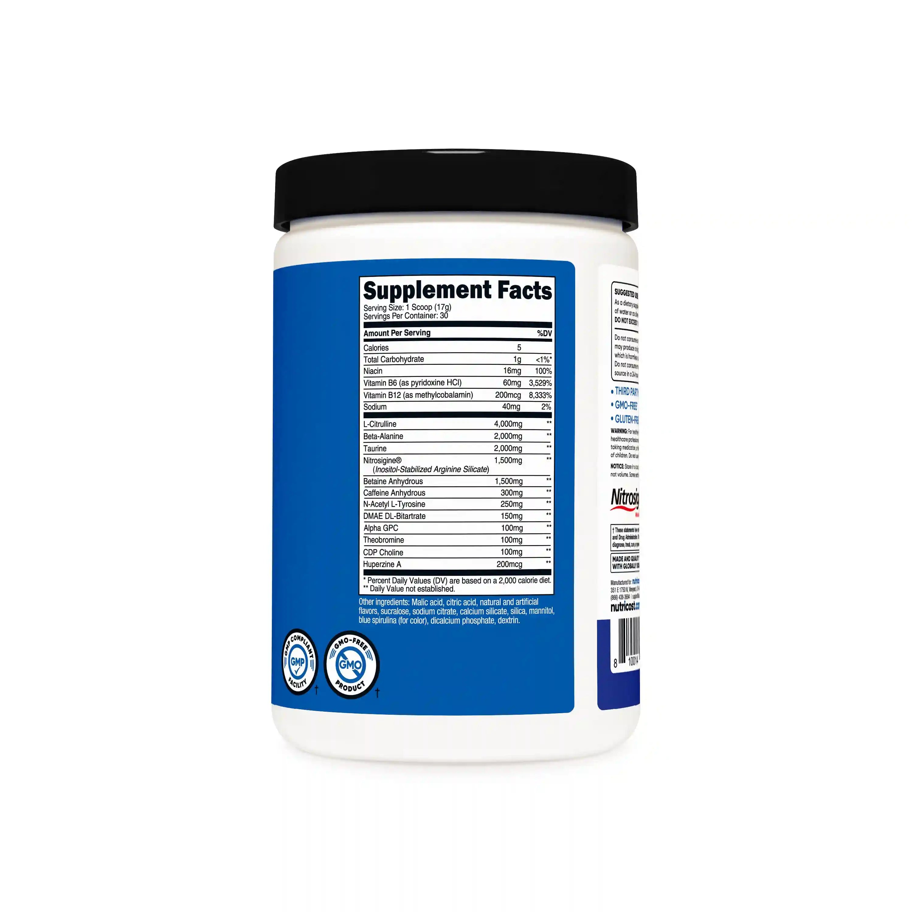 Nutricost Pre-X Workout Complex Powder Secondary image