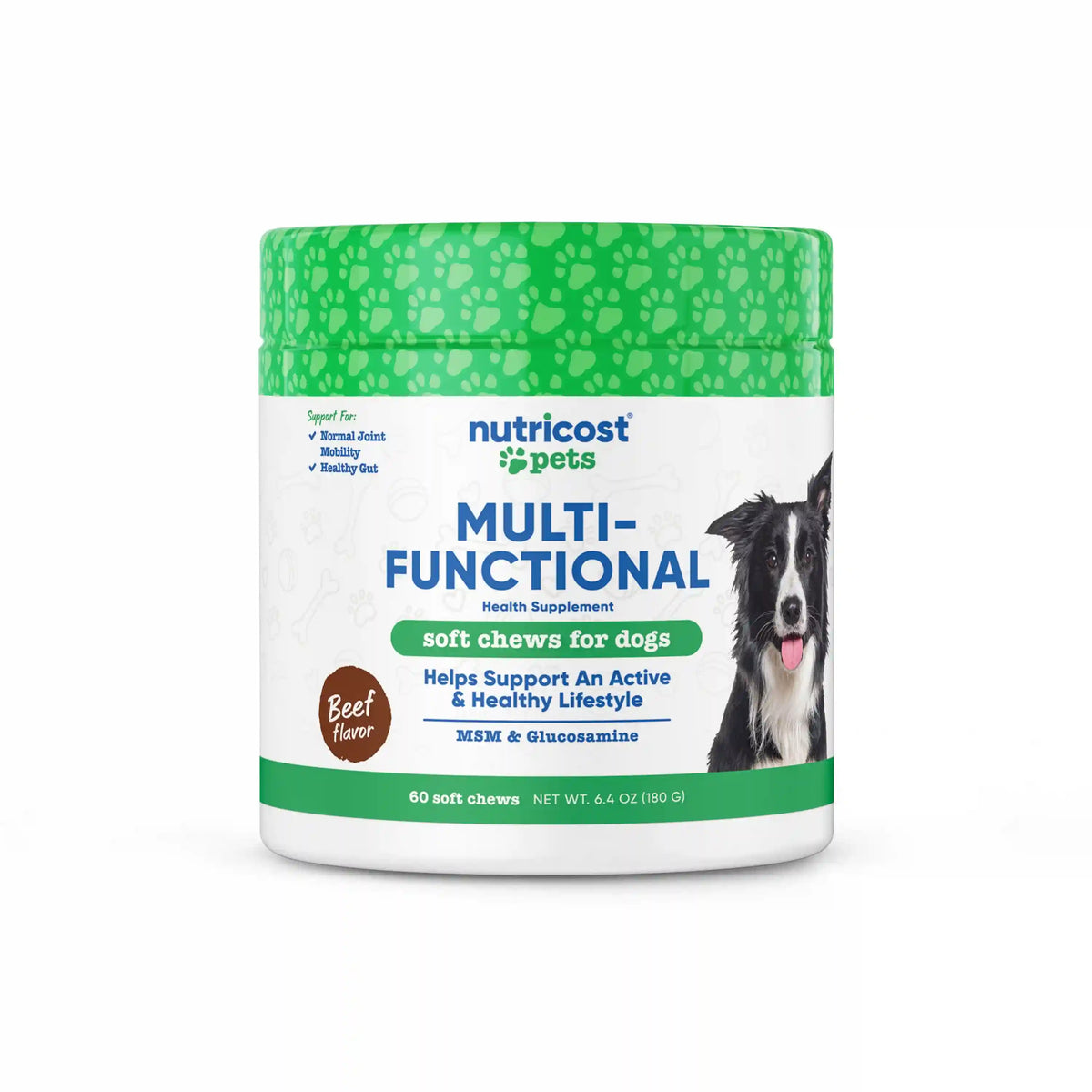Nutricost Pets Multi-Functional Chews [60 Chews] [Beef] Main image