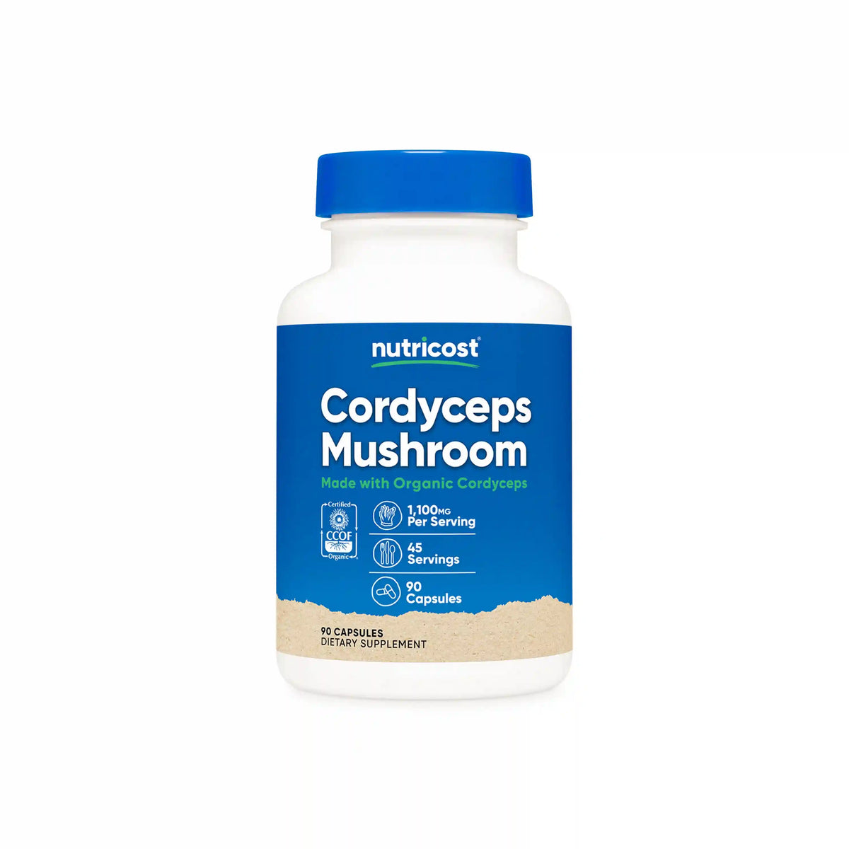 Nutricost Made With Organic Cordyceps Capsules Main image