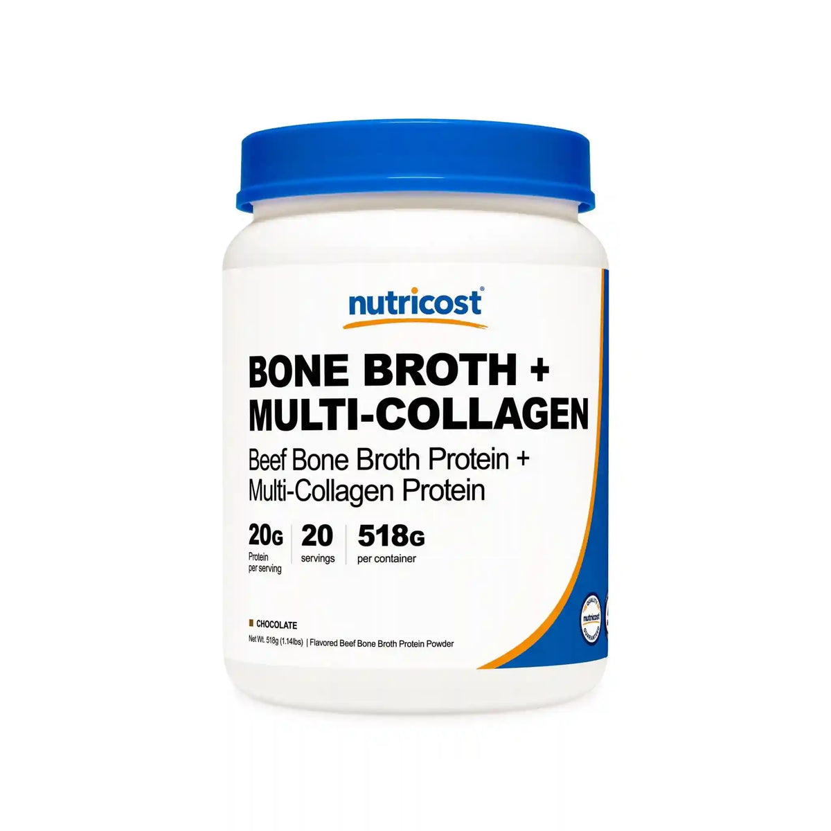 Nutricost Beef Bone Protein Powder + Multi Collagen (Chocolate Flavored) Main image