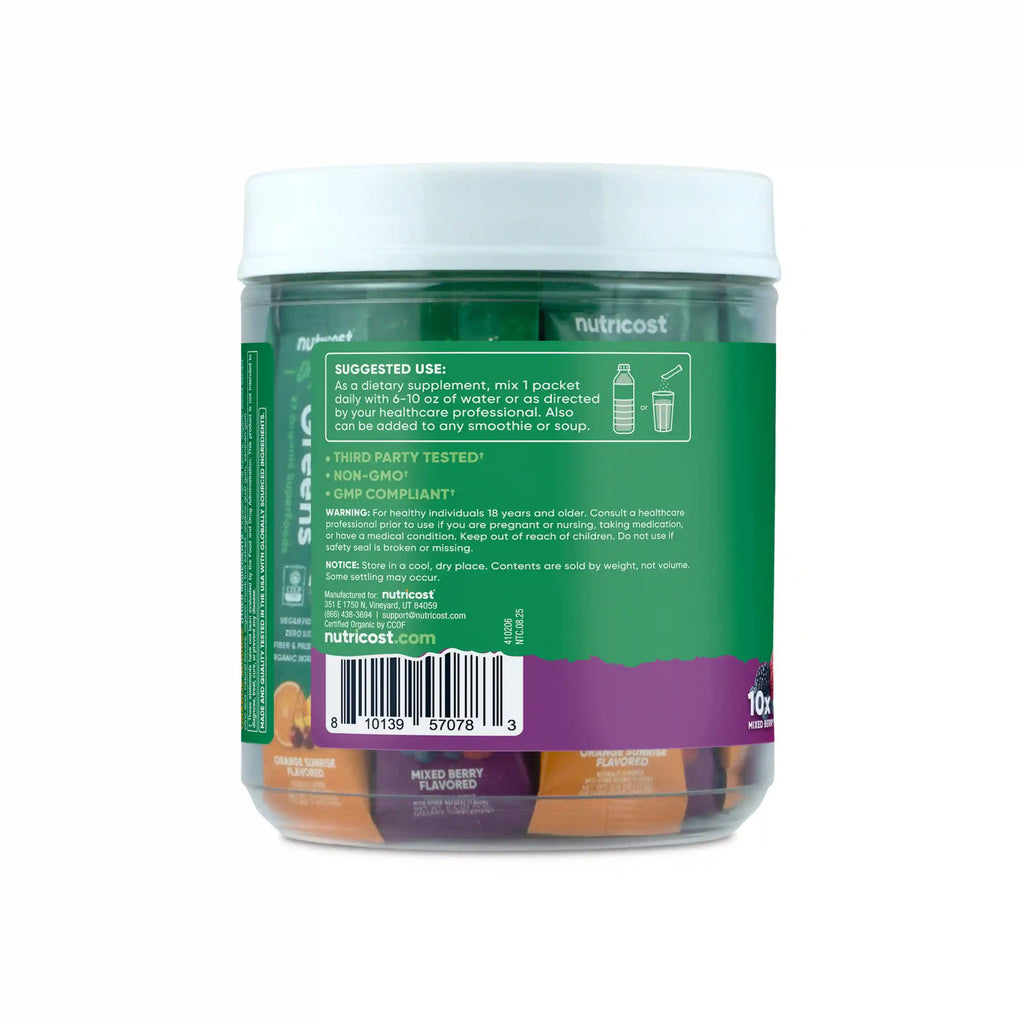 Nutricost Organic Super Greens Stickpacks