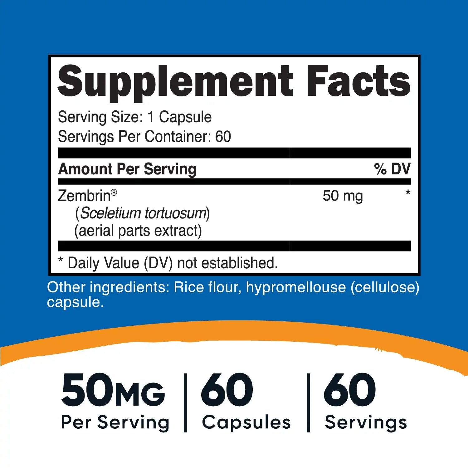 Nutricost Sceletium Tortuosum (Made with Zembrin) Capsules Secondary image