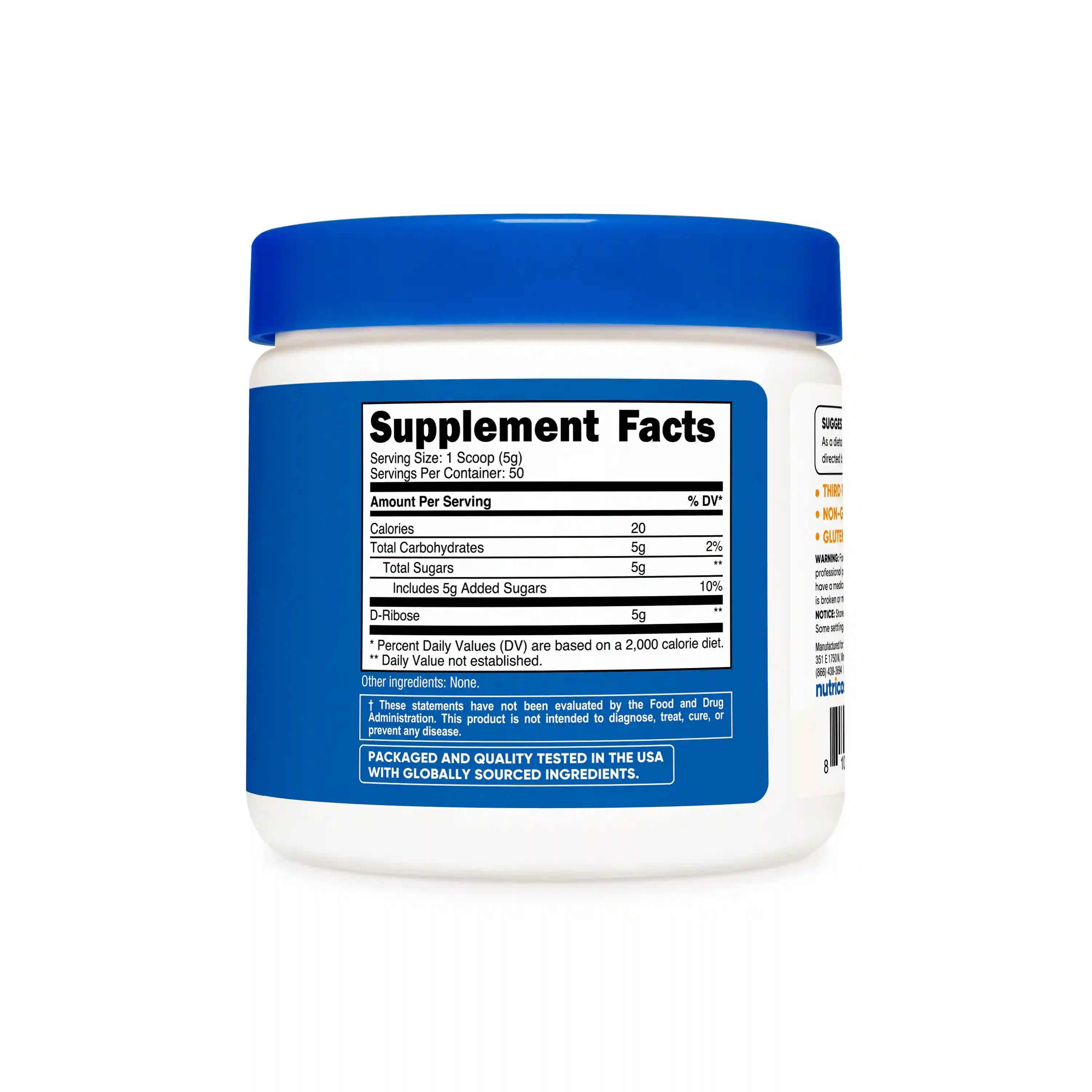 Nutricost D-Ribose Powder Secondary image