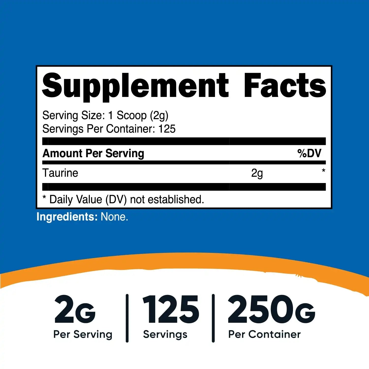 Nutricost Taurine Powder Secondary image