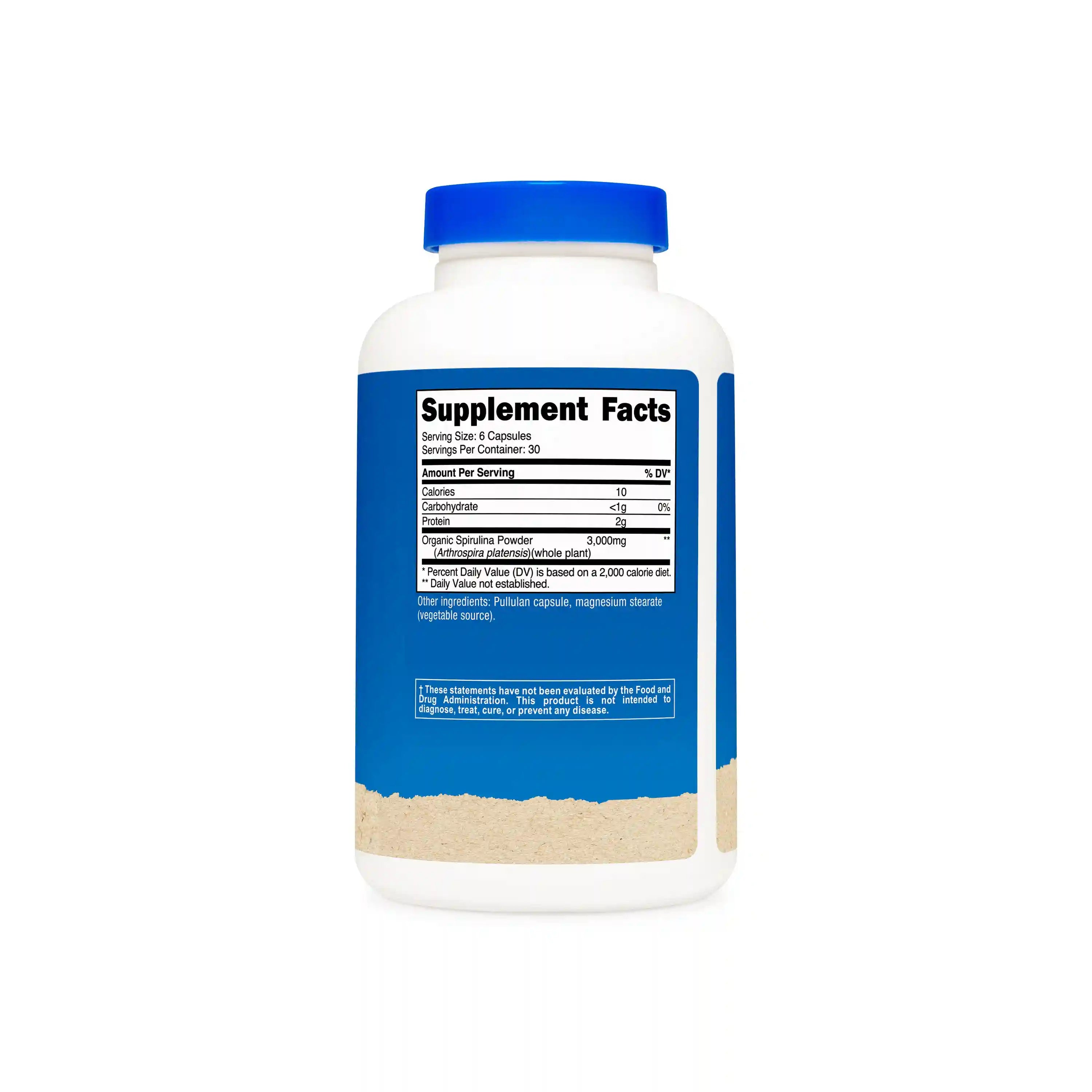 Nutricost Made With Organic Spirulina Capsules Secondary image