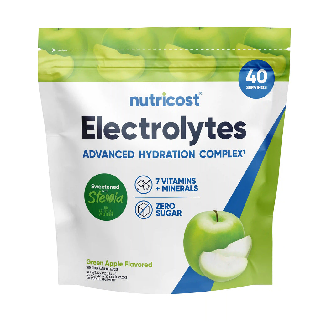 Nutricost Electrolytes Hydration Stick Packs (40 Pack)
