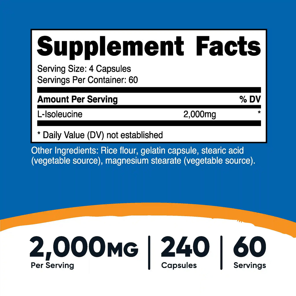 Nutricost L-Isoleucine Capsules