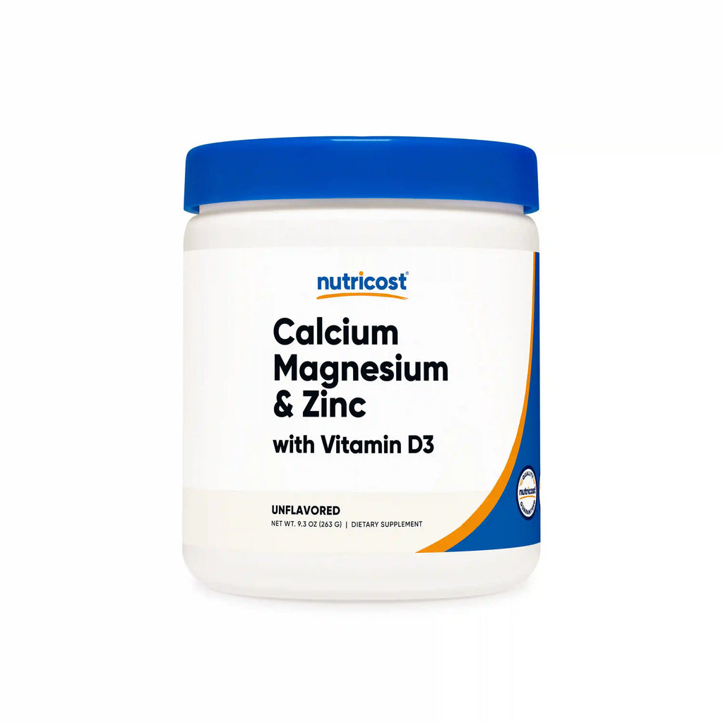 Nutricost Calcium + Magnesium + Zinc Citrates with Vitamin D3 Powder