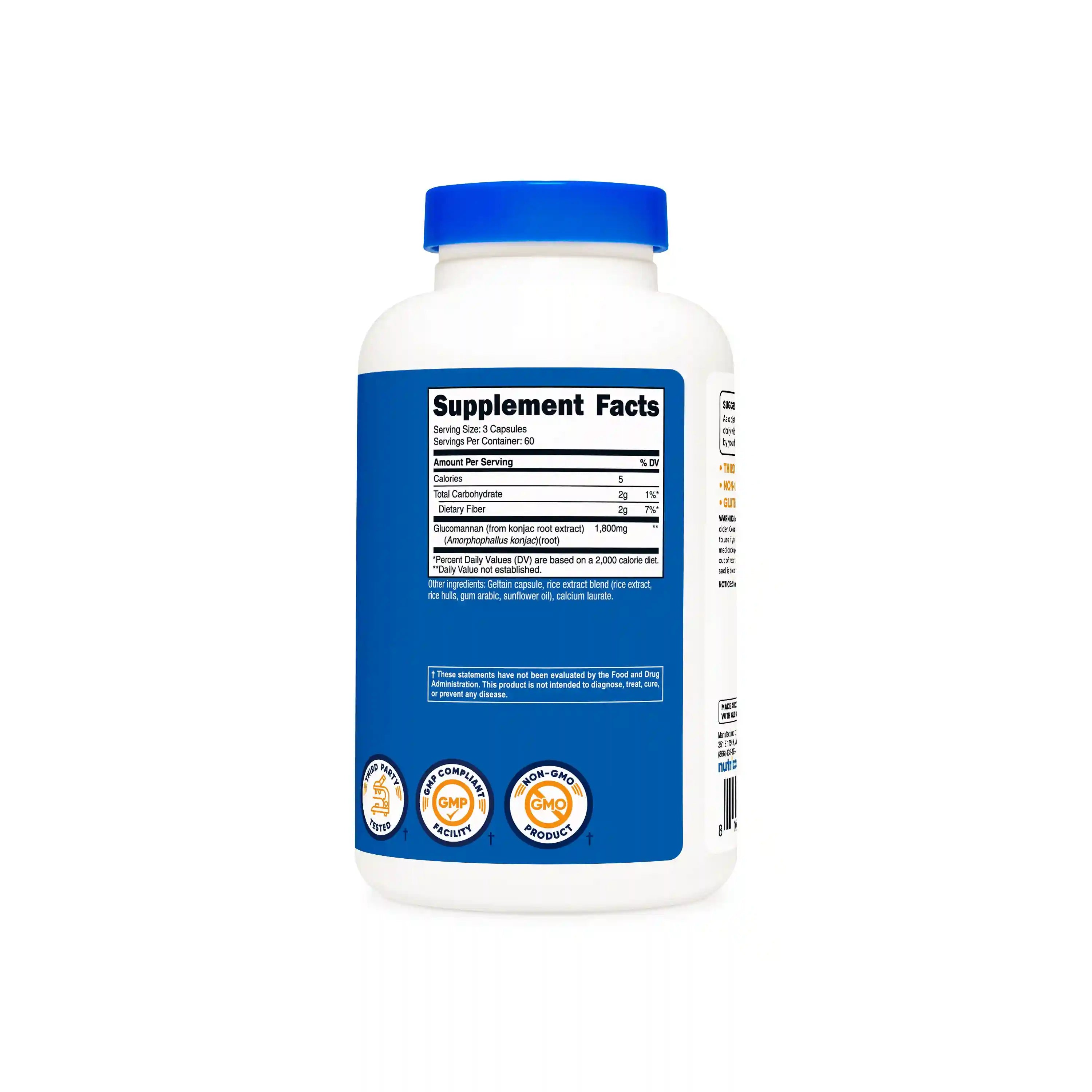 Nutricost Glucomannan Capsules Secondary image