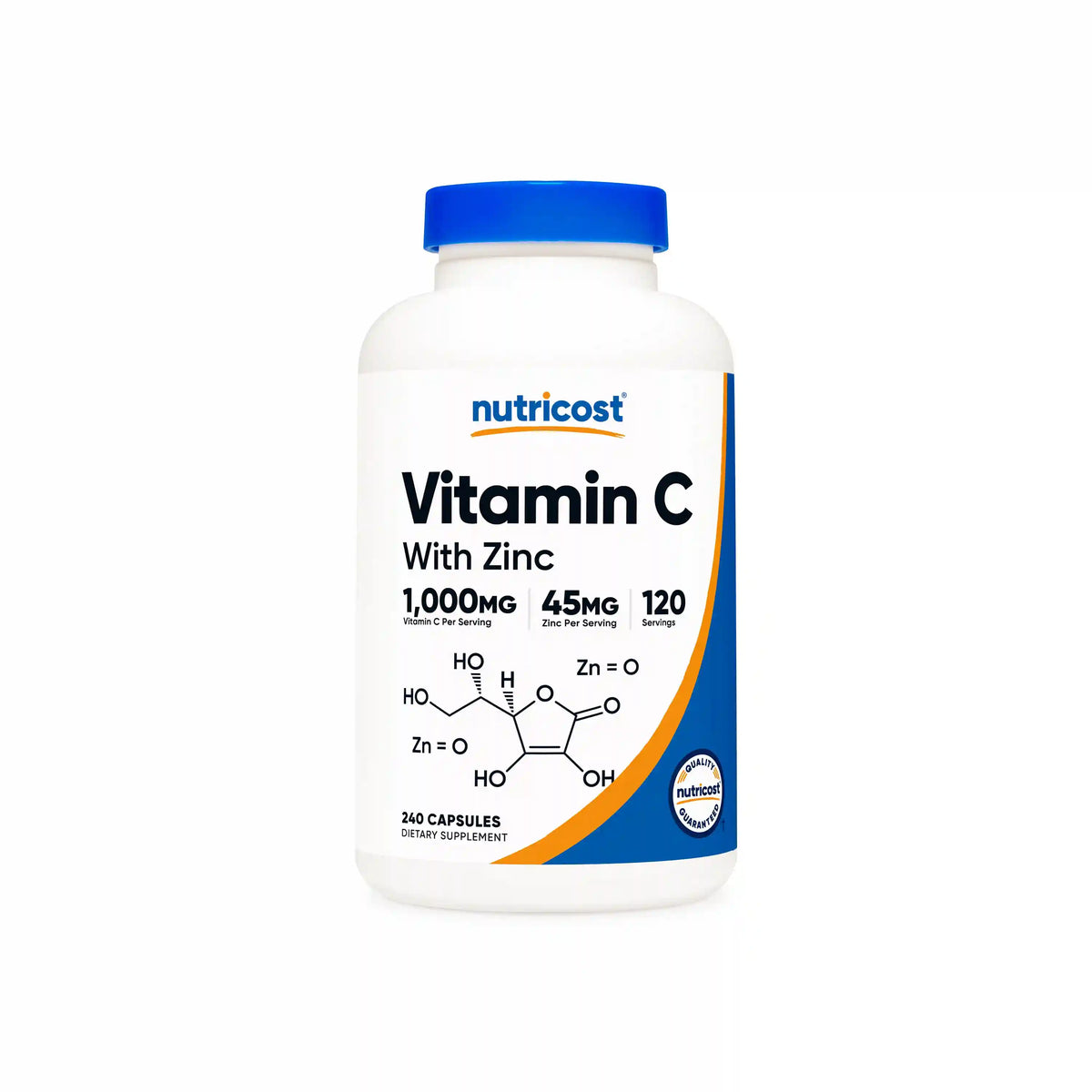 Nutricost Vitamin C (with Zinc) Capsules Main image