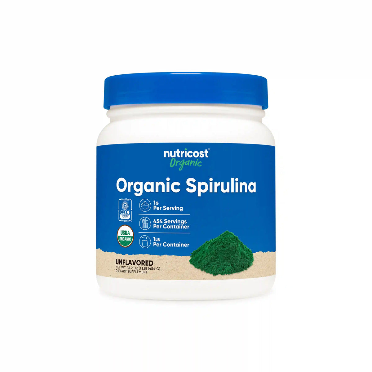 Nutricost Organic Spirulina Powder Main image