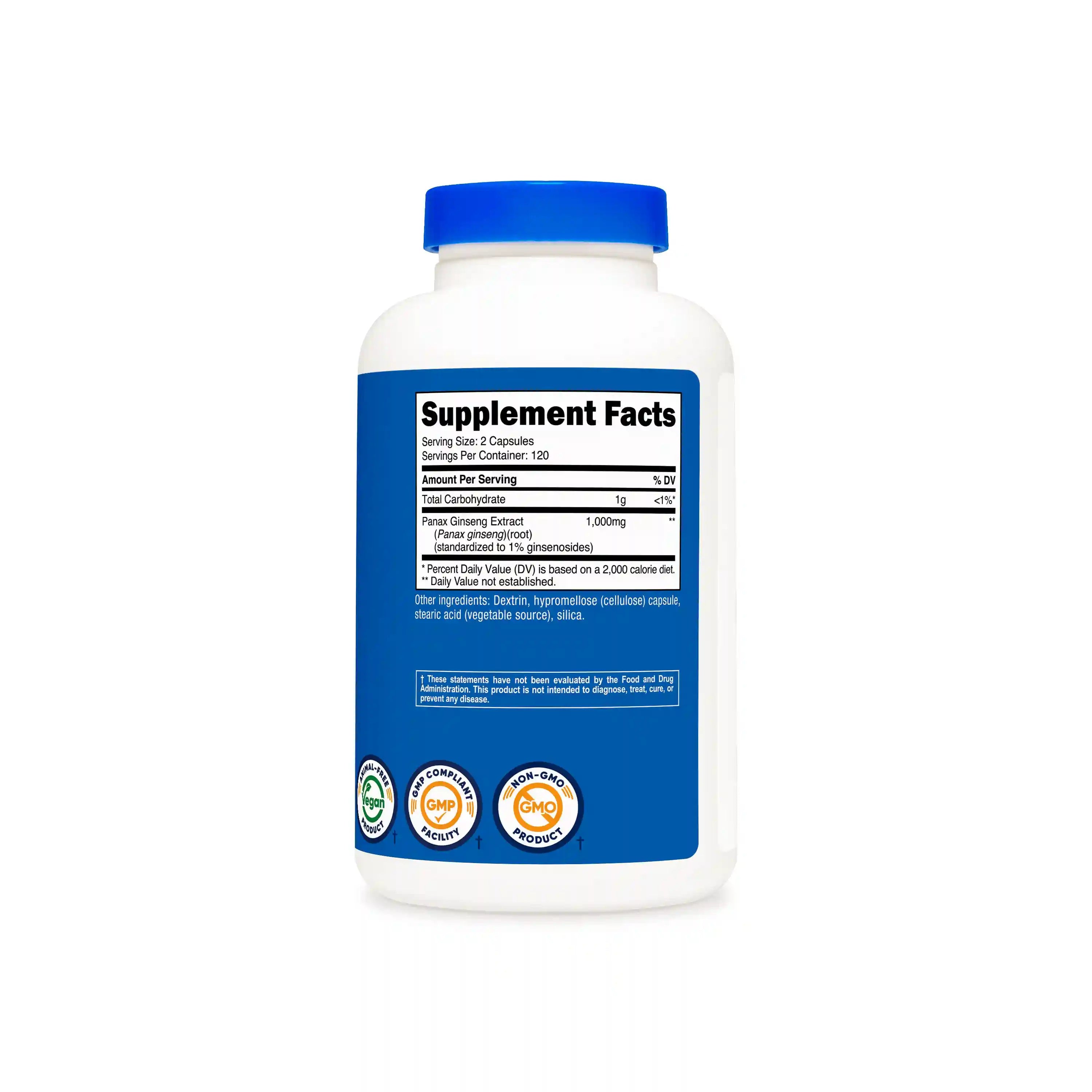Nutricost Panax Ginseng Capsules Secondary image