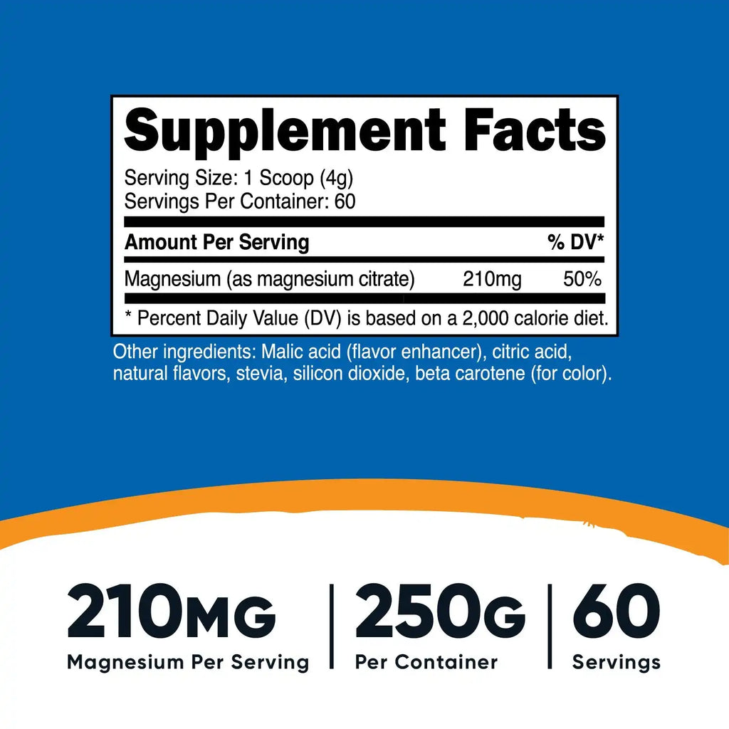 Nutricost Magnesium Citrate Powder