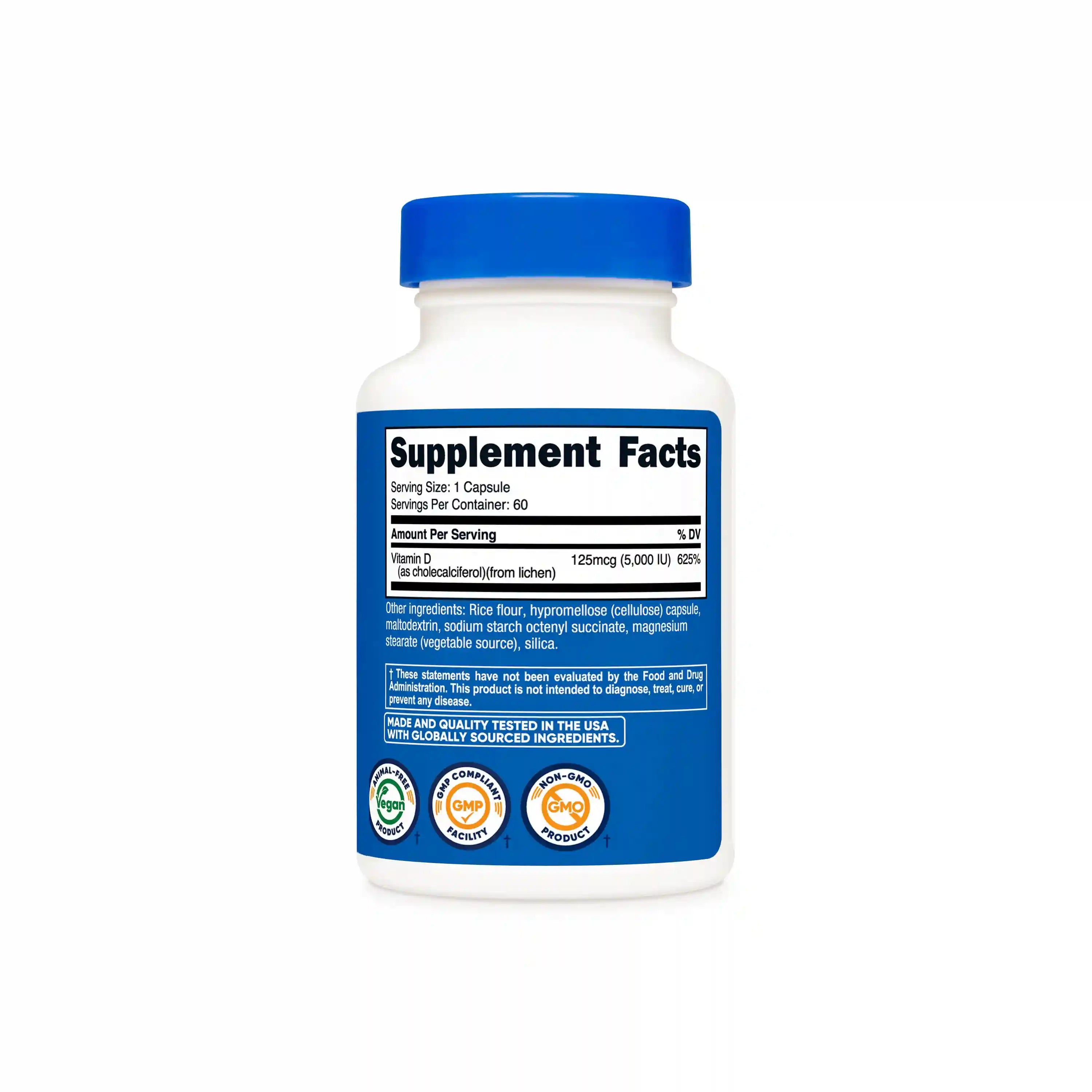 Nutricost Vegan Vitamin D3 Capsules Secondary image