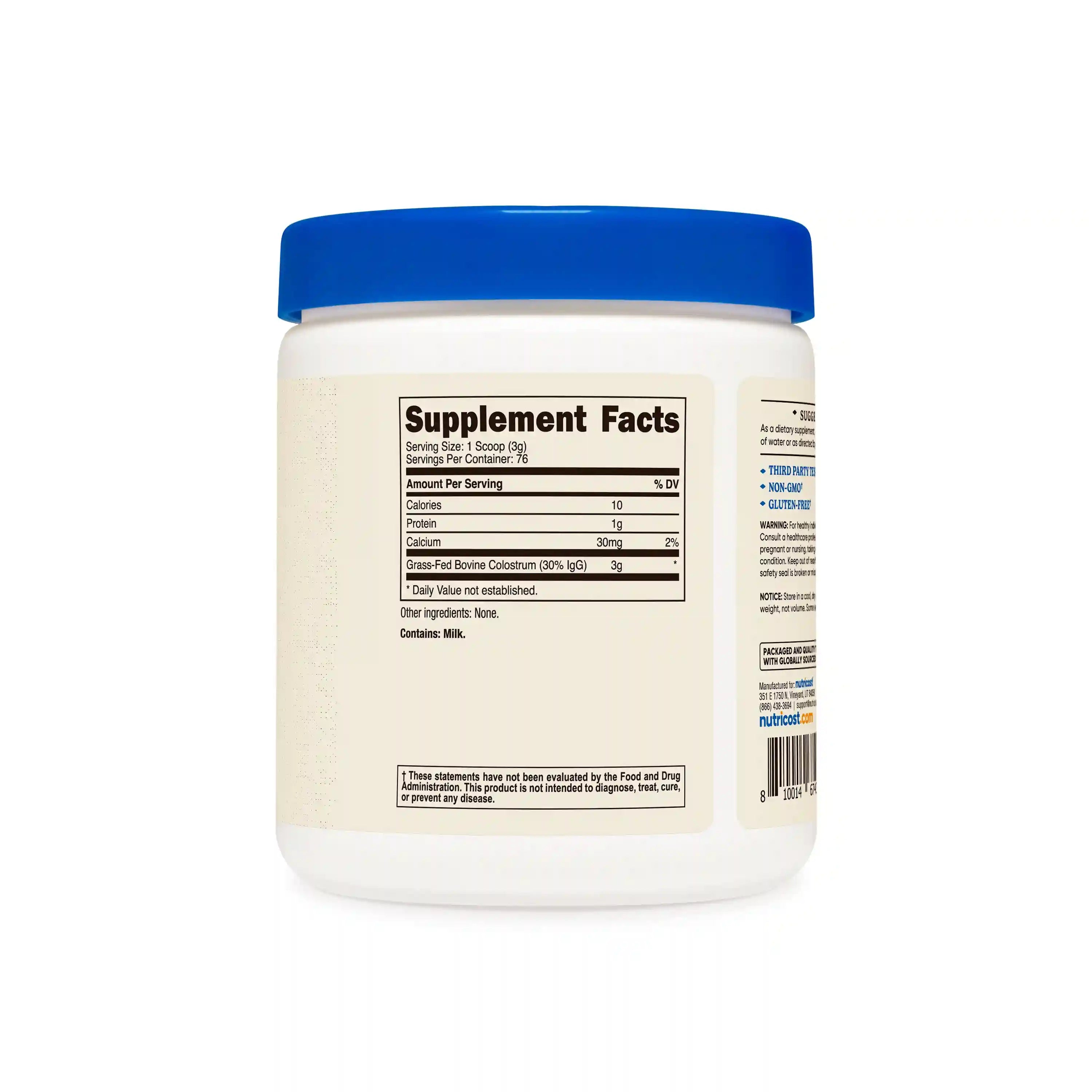 Nutricost Colostrum 30% Powder Secondary image