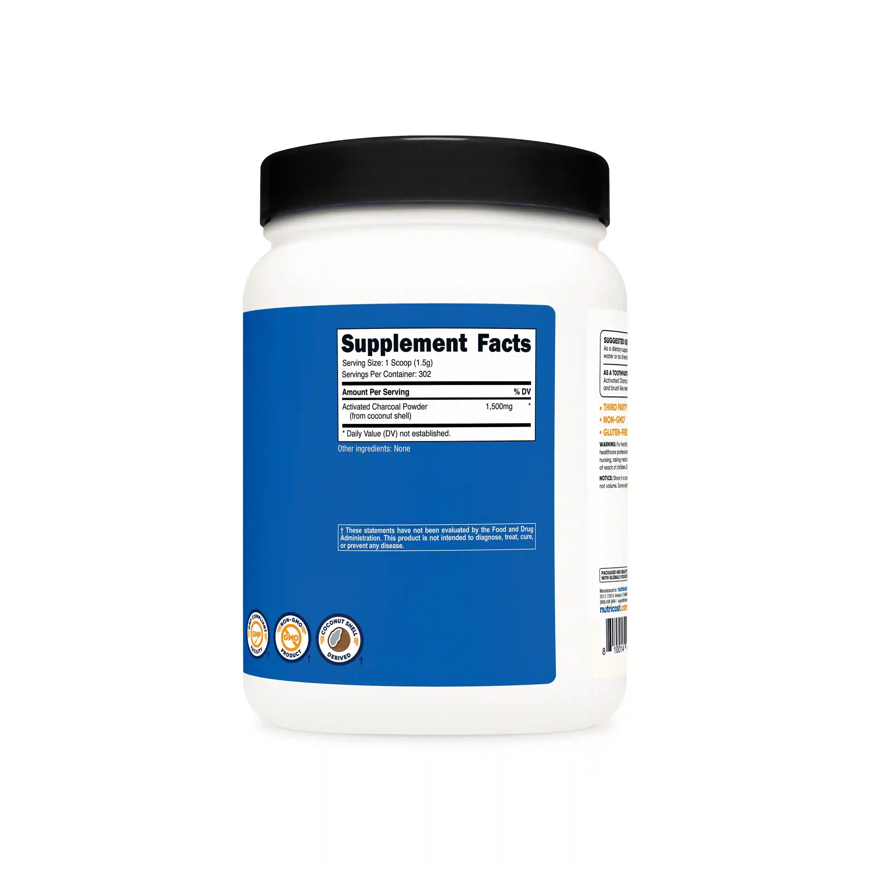 Nutricost Activated Charcoal Powder Secondary image