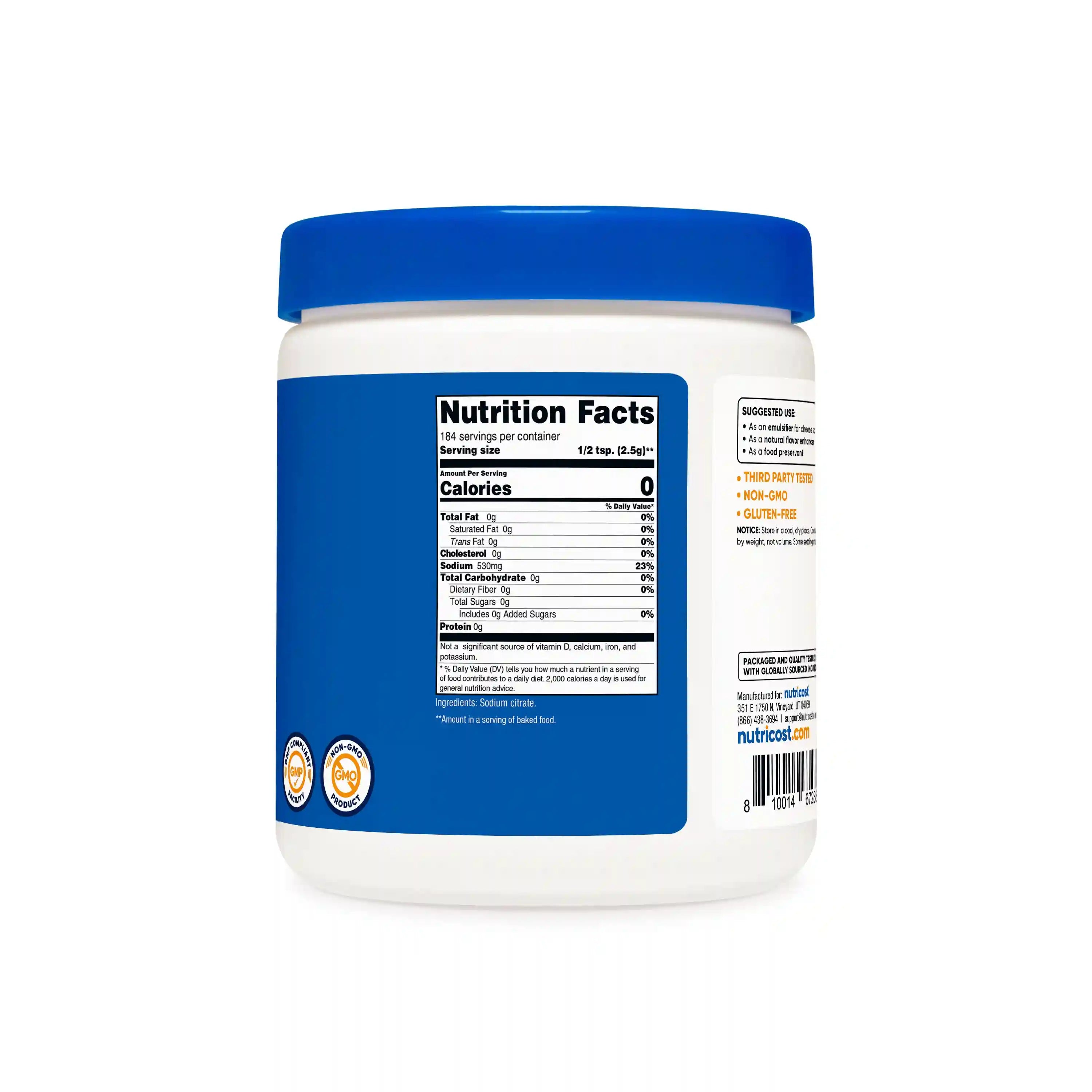Nutricost Sodium Citrate Powder Secondary image