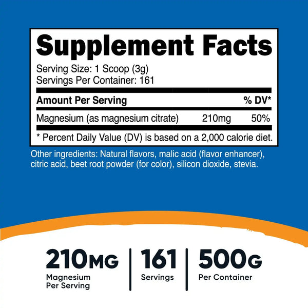 Nutricost Magnesium Citrate Powder