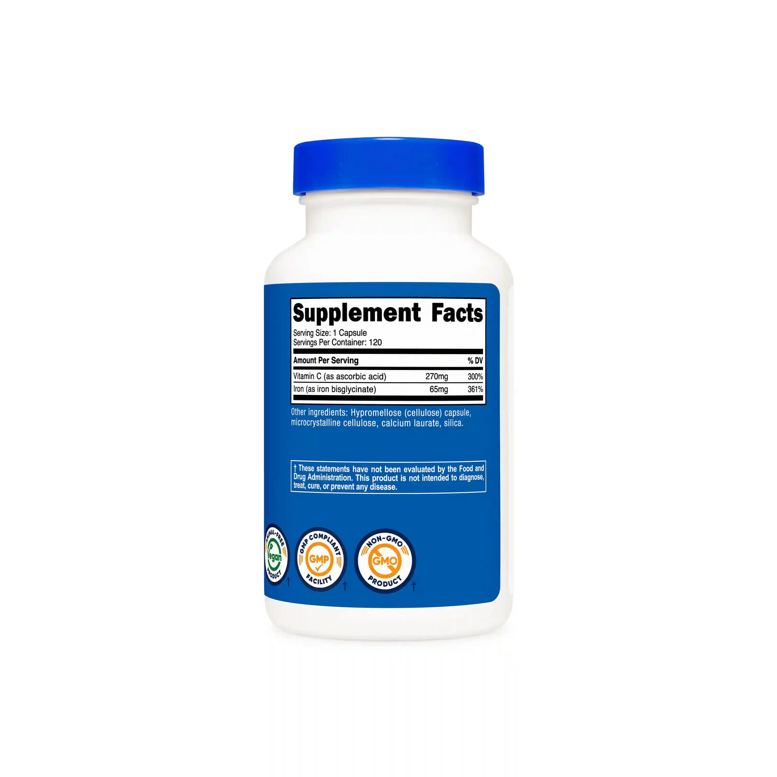 Nutricost Iron with Vitamin C Secondary image