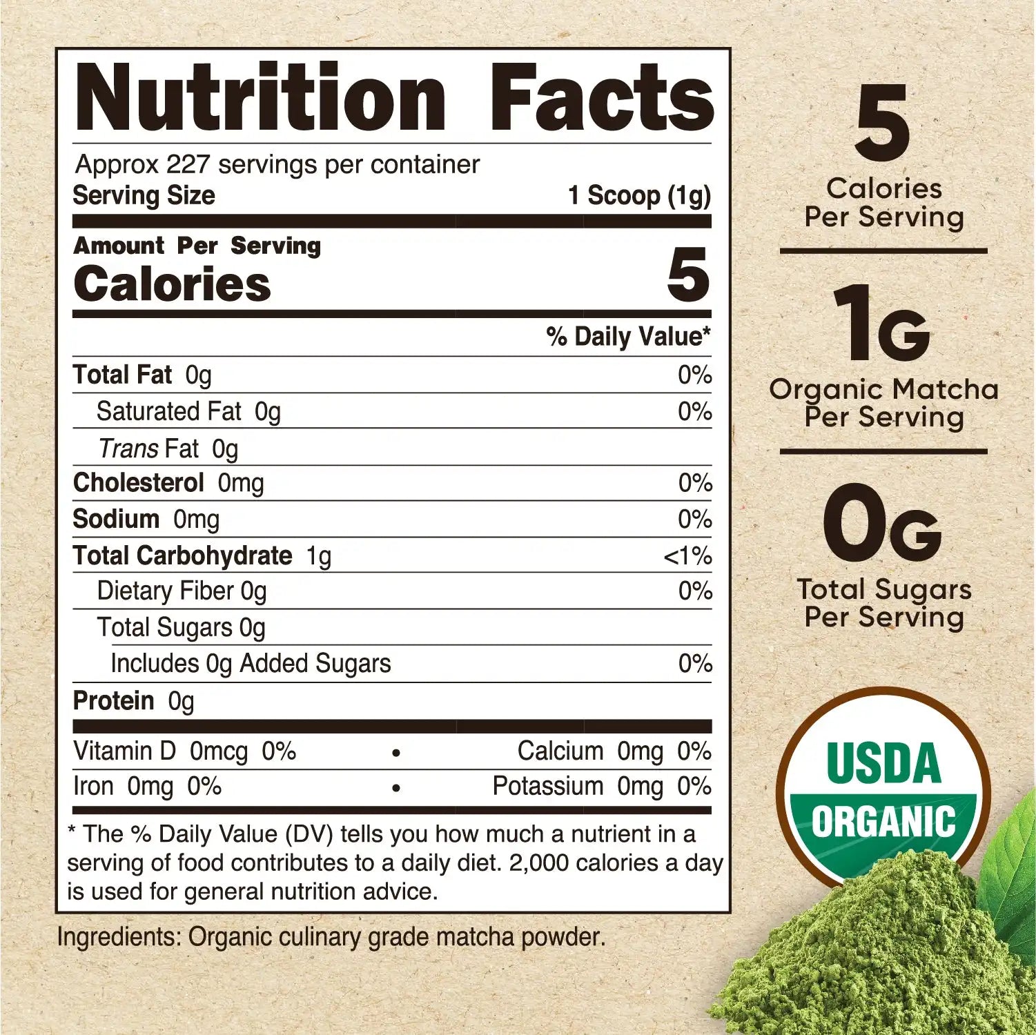 Nutricost Organic Matcha Powder (Culinary Grade) Secondary image