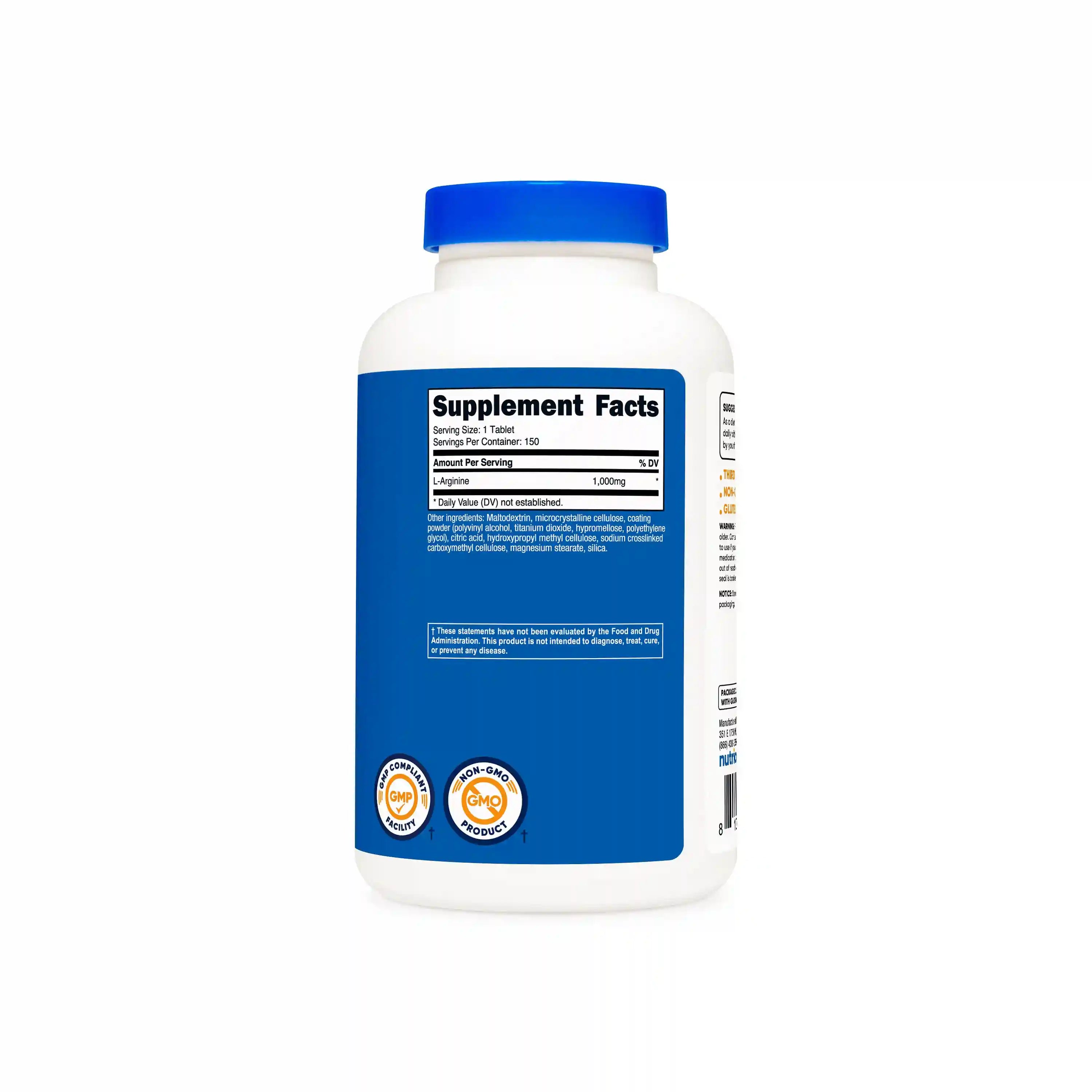 Nutricost L-Arginine Tablets Secondary image