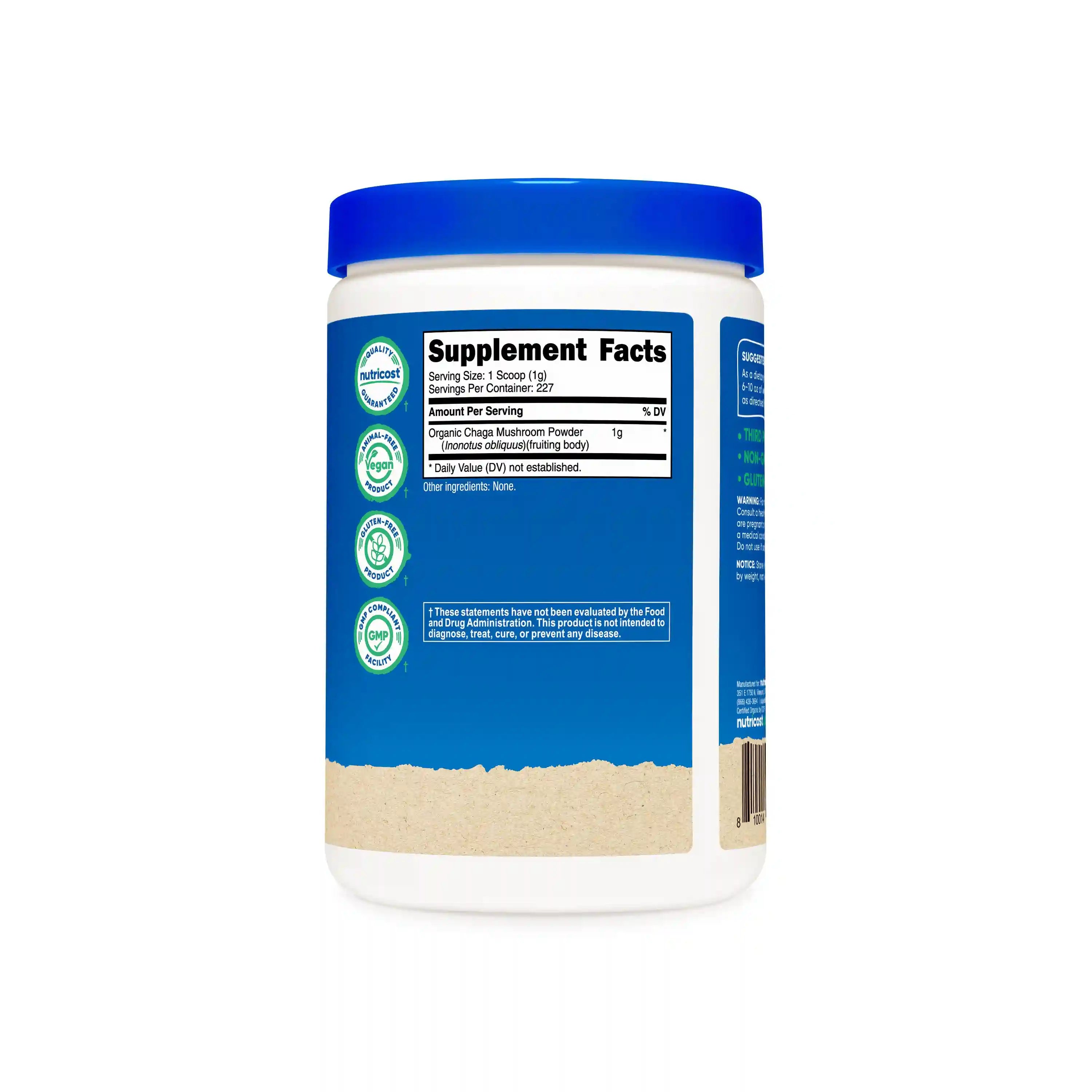 Nutricost Organic Chaga Mushroom Powder Secondary image