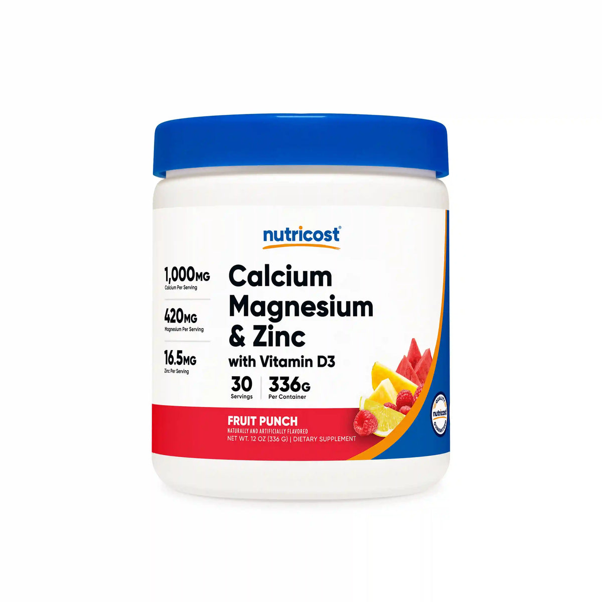 Nutricost Calcium + Magnesium + Zinc Citrates with Vitamin D3 Powder Main image