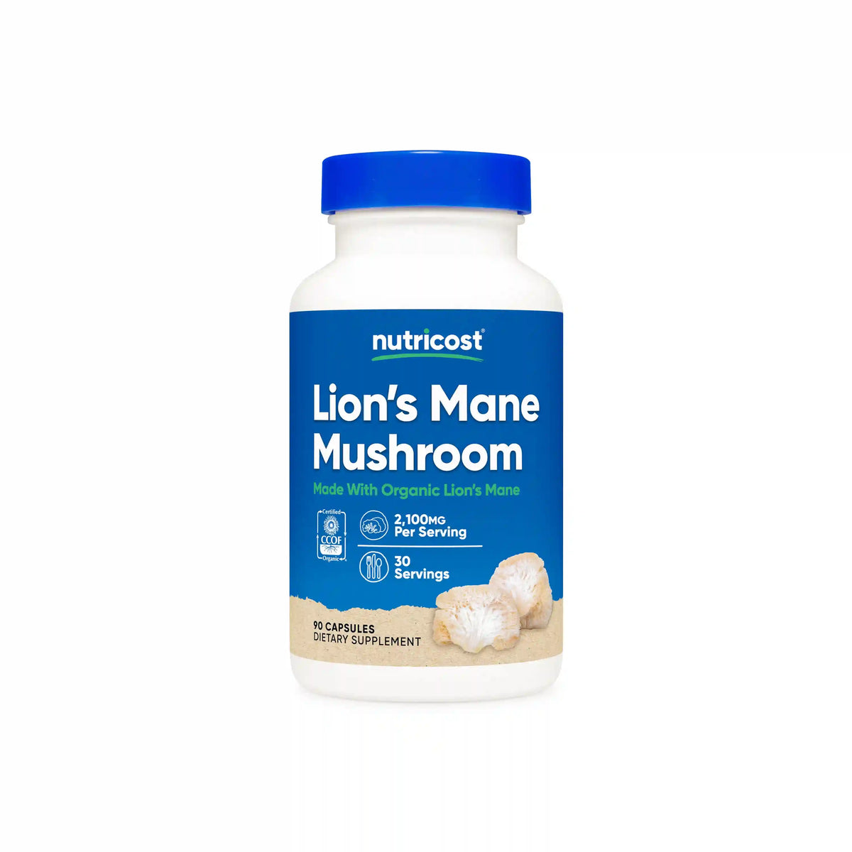 Nutricost Made With Organic Lion's Mane Capsules