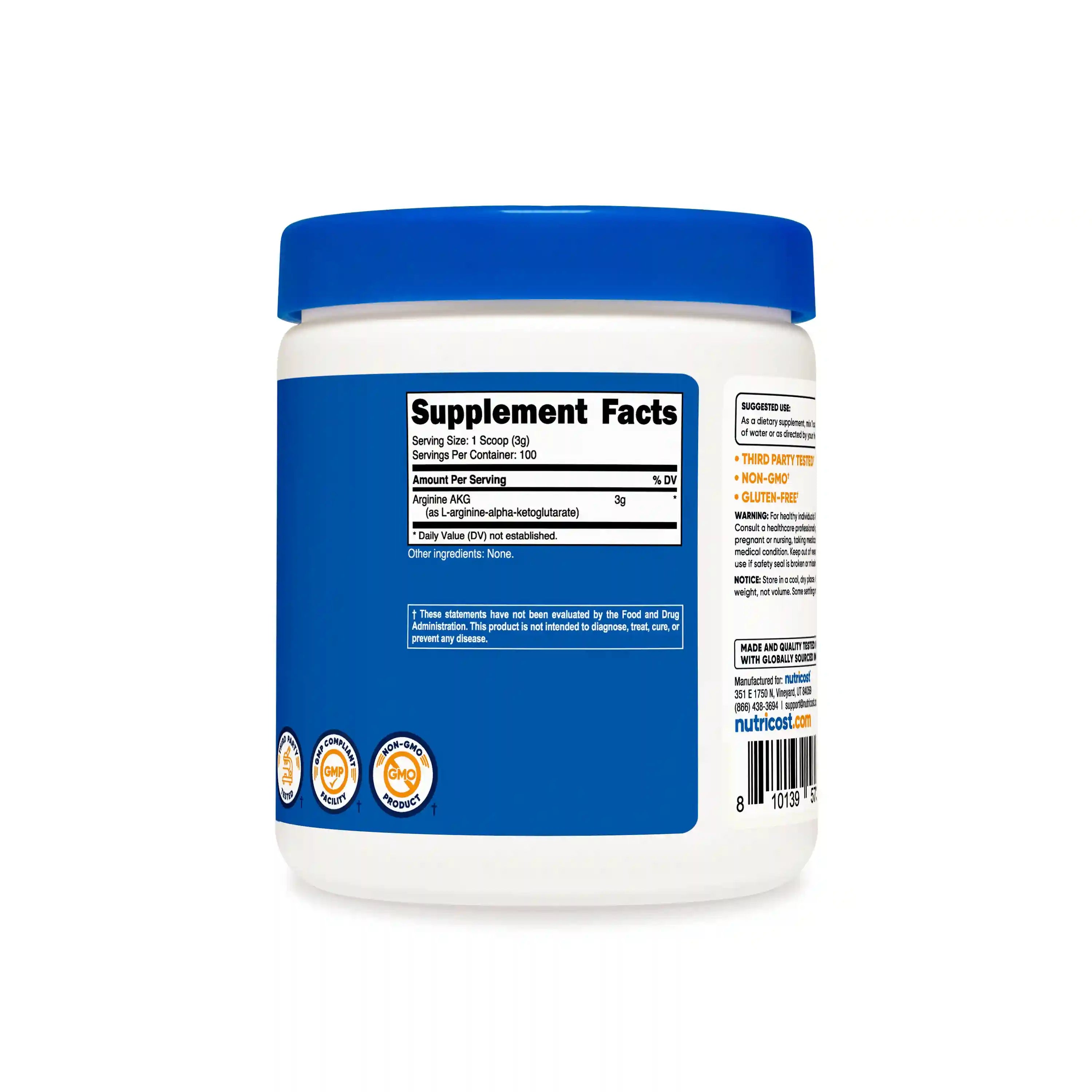 Nutricost Arginine AKG Powder Secondary image
