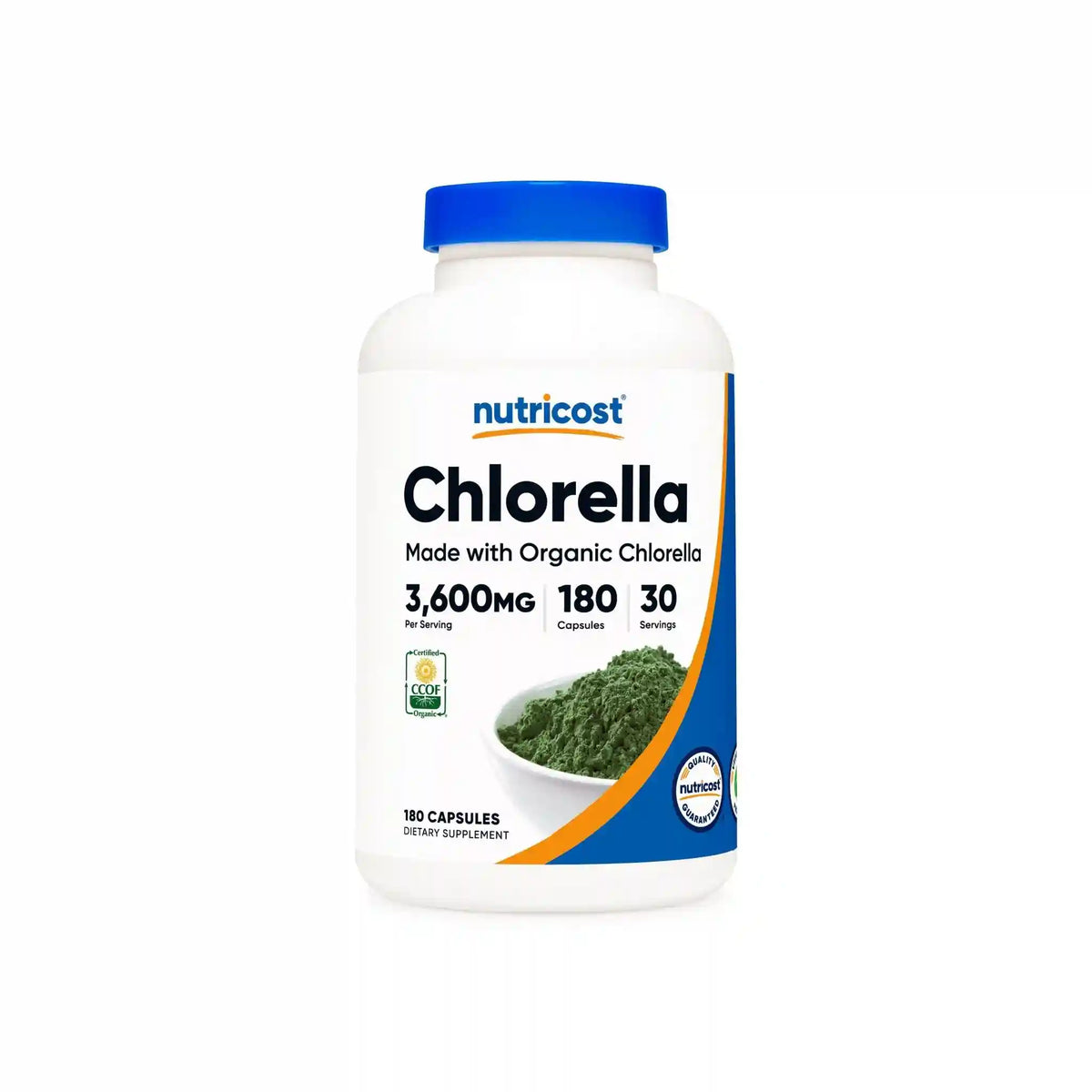 Nutricost Made With Organic Chlorella Capsules Main image