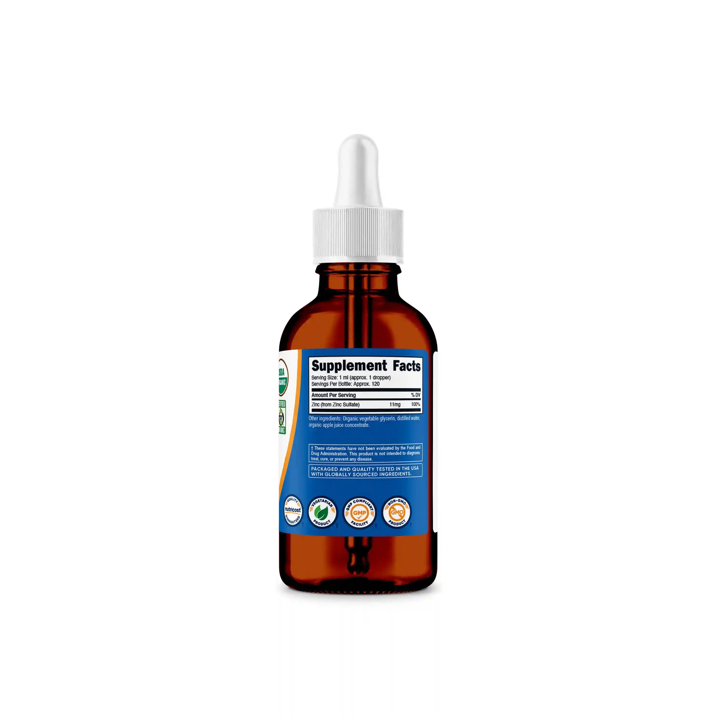Nutricost Organic Ionic Zinc Drops Secondary image