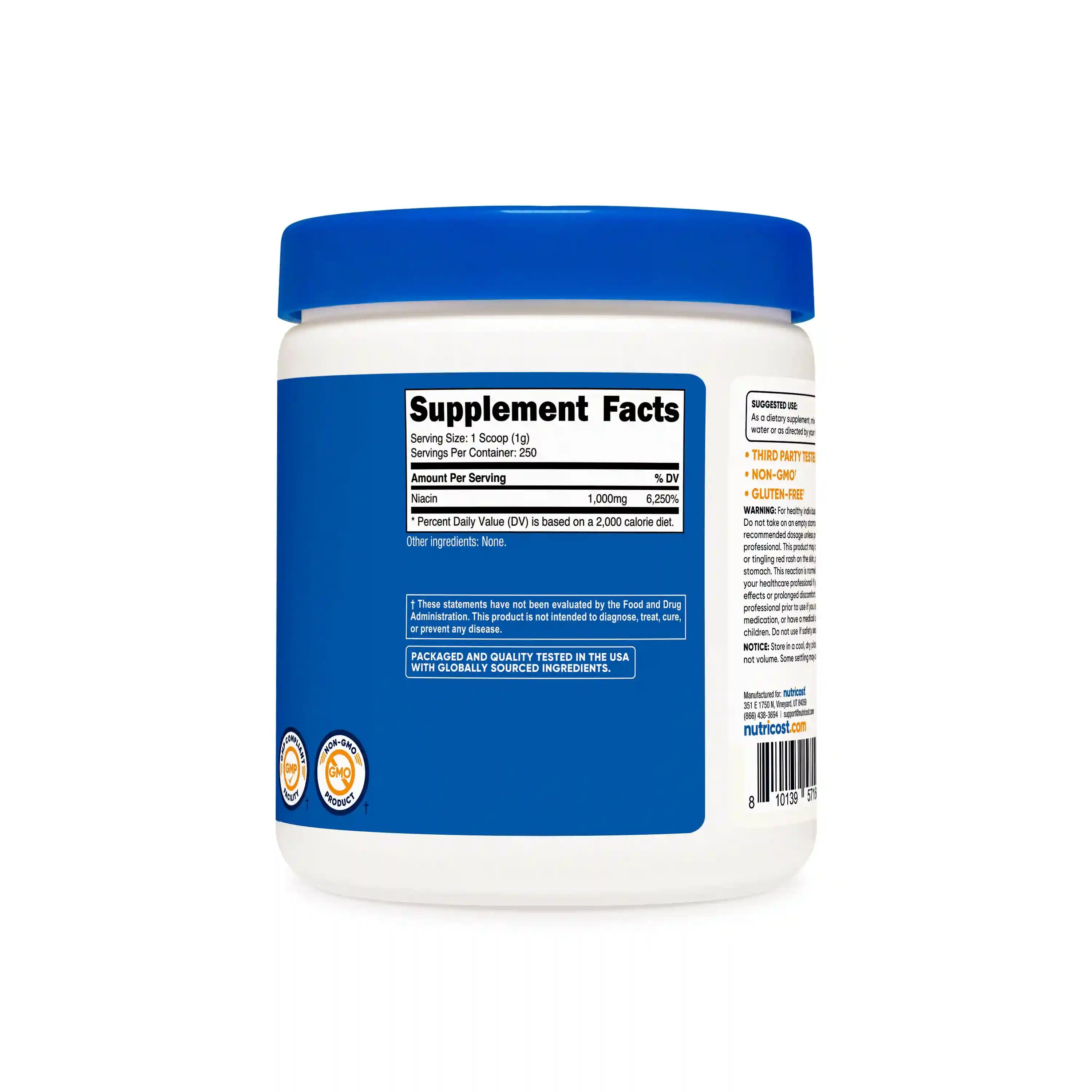 Nutricost Vitamin B3 Niacin Powder Secondary image