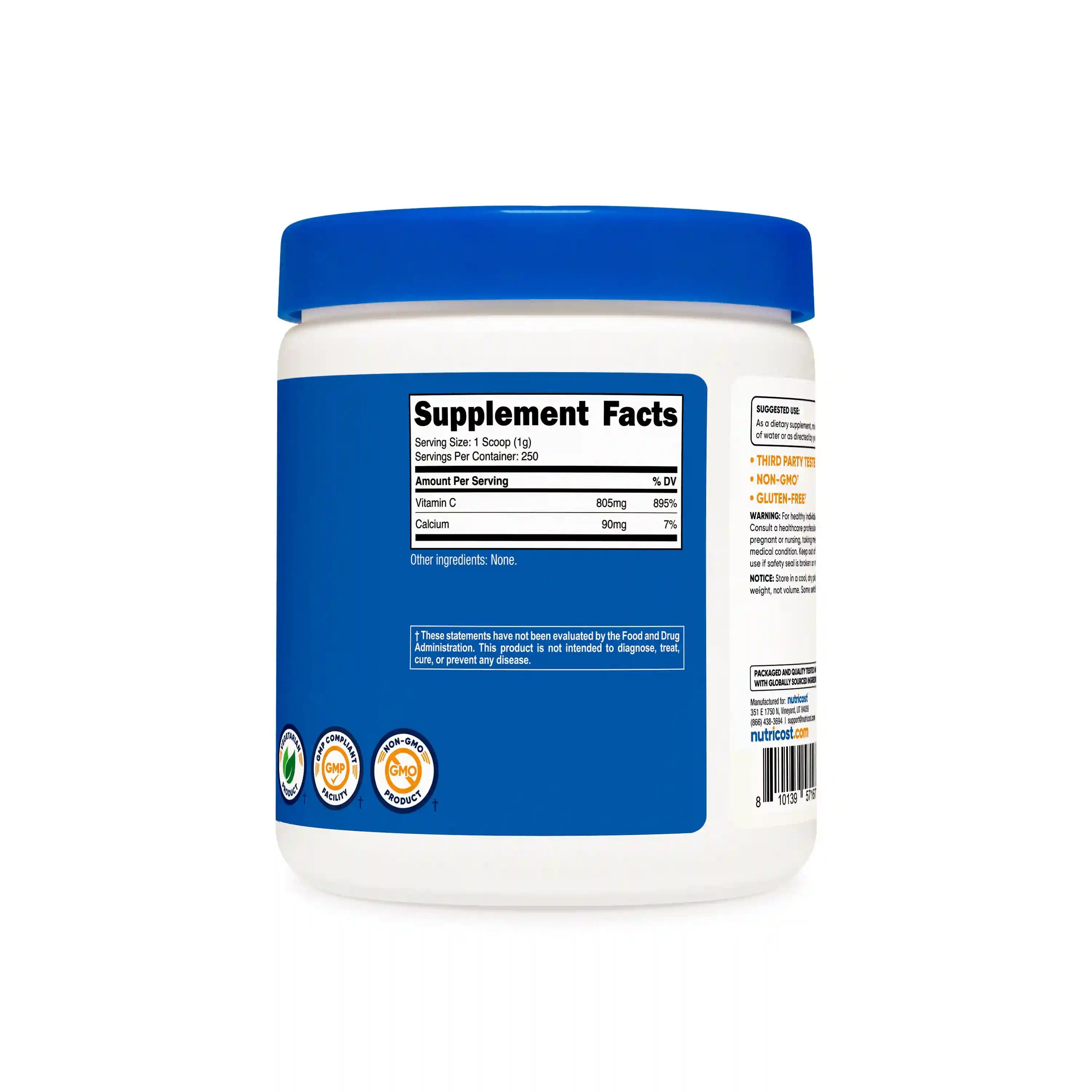 Nutricost Calcium Ascorbate Powder Secondary image
