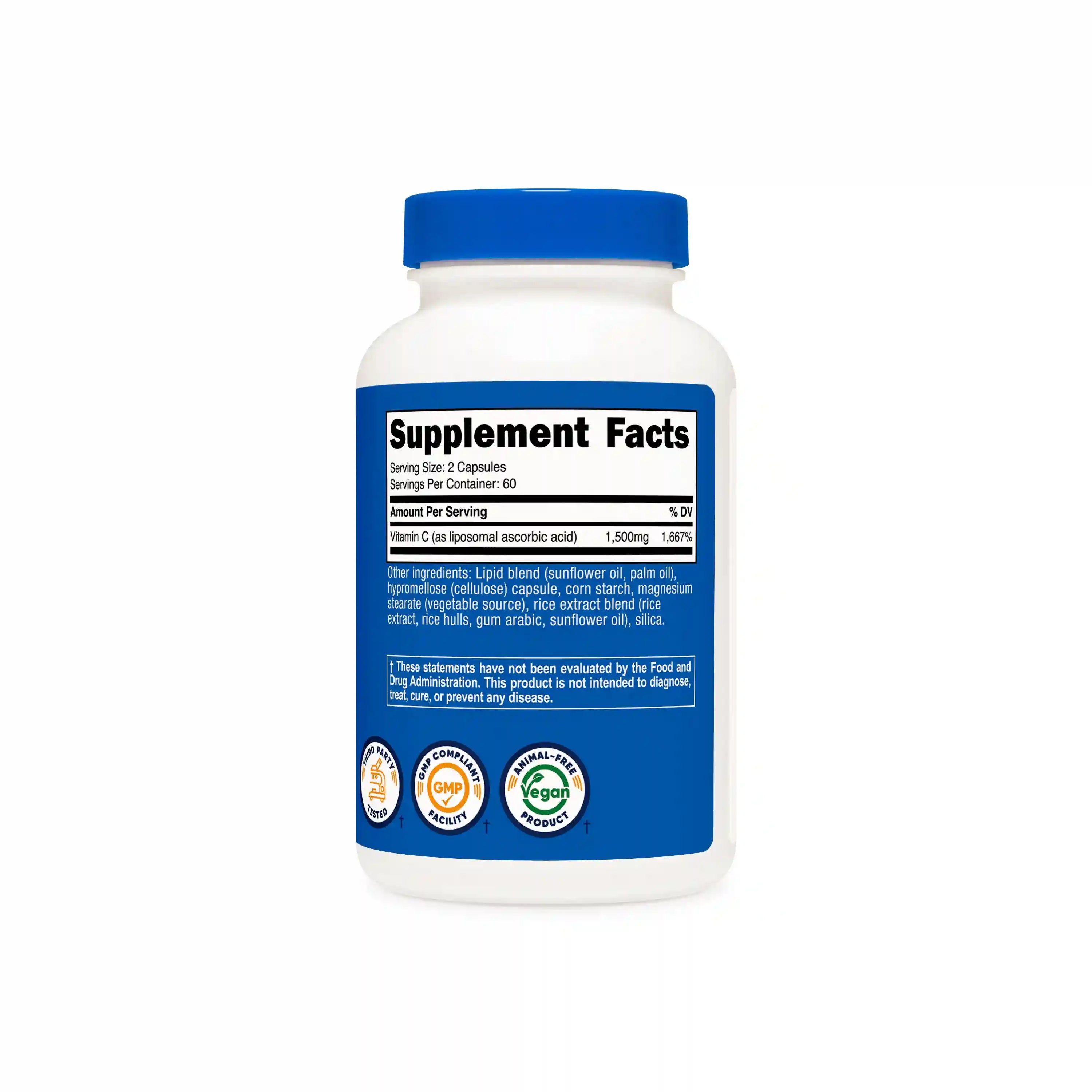 Nutricost Liposomal Vitamin C Capsules Secondary image