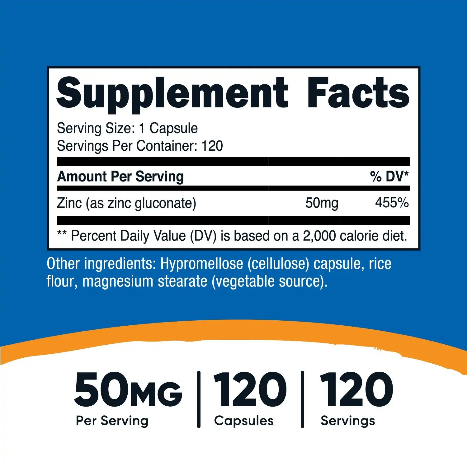Nutricost Zinc Gluconate Capsules Secondary image