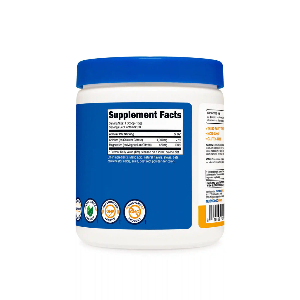 Nutricost Calcium Citrate + Magnesium Citrate Powder