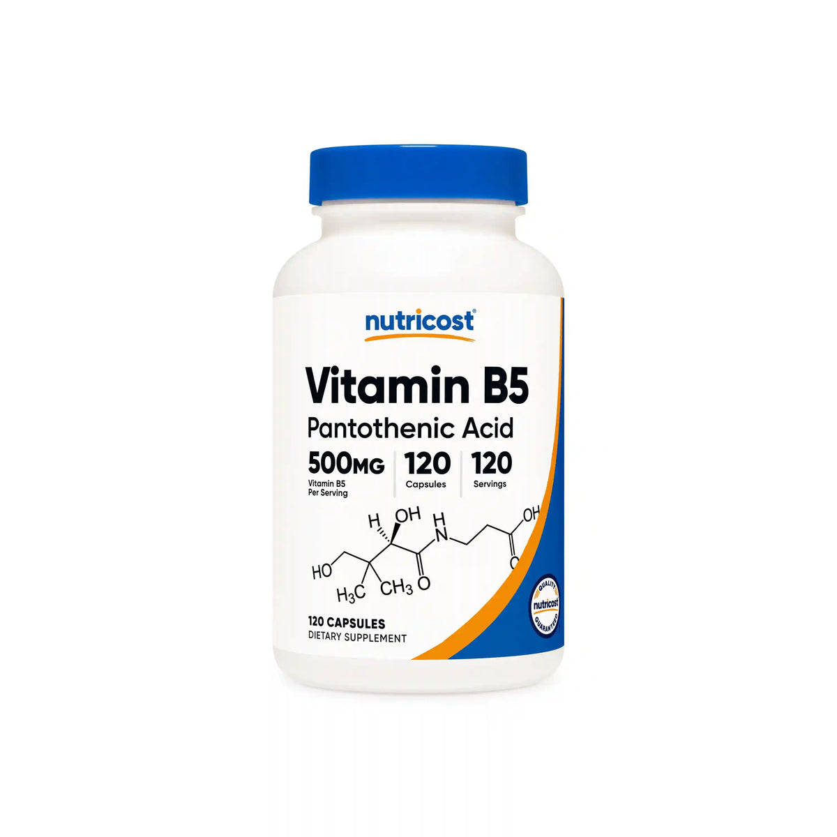 Nutricost Vitamin B5 Pantothenic Acid Capsules Main image