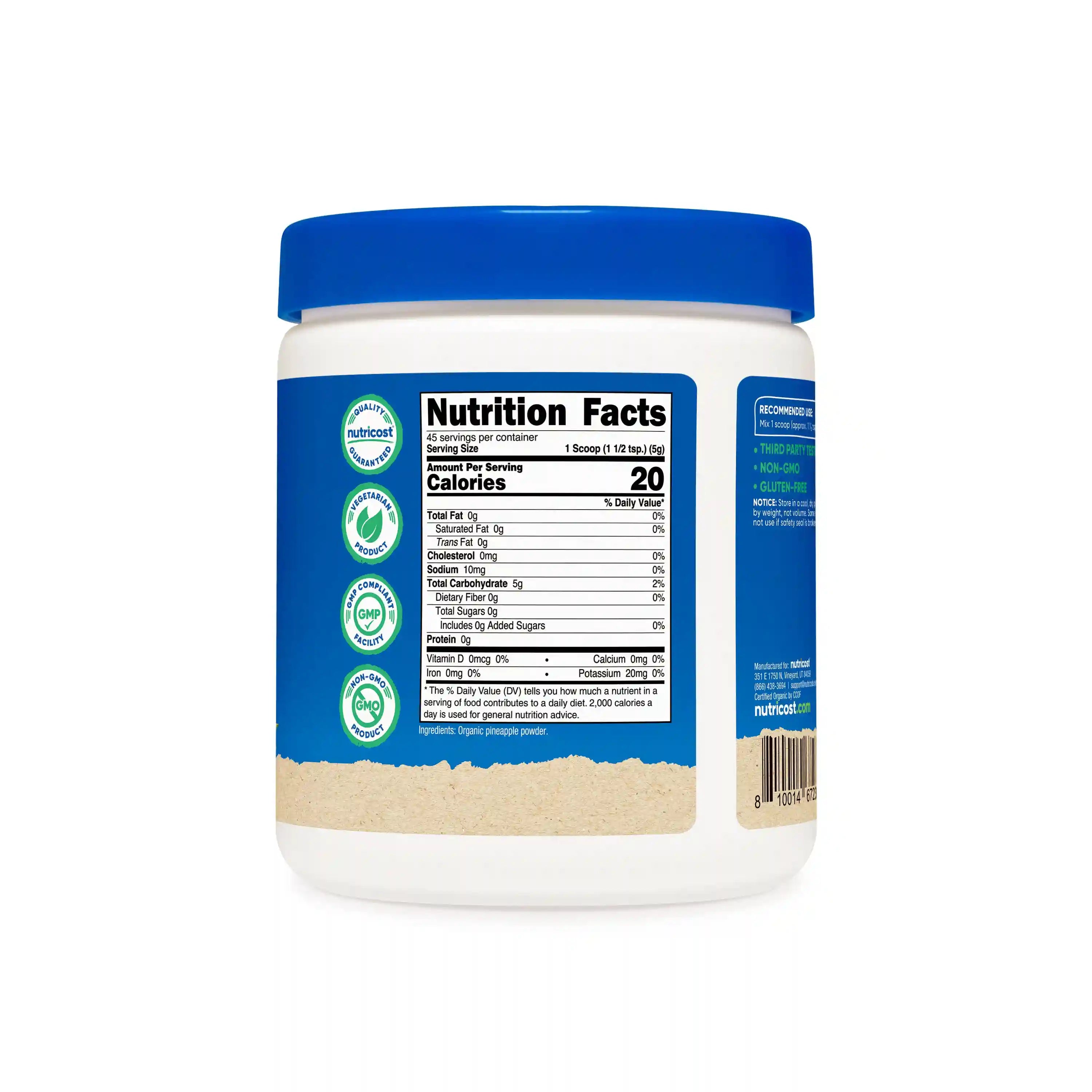 Nutricost Organic Pineapple Juice Powder Secondary image