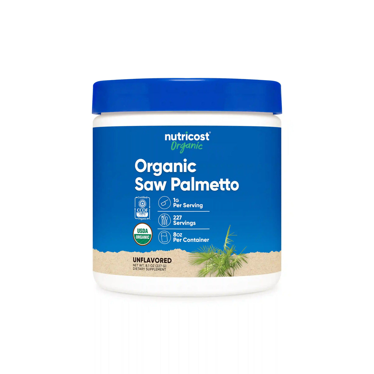 Nutricost Organic Saw Palmetto Powder (8 OZ) Main image