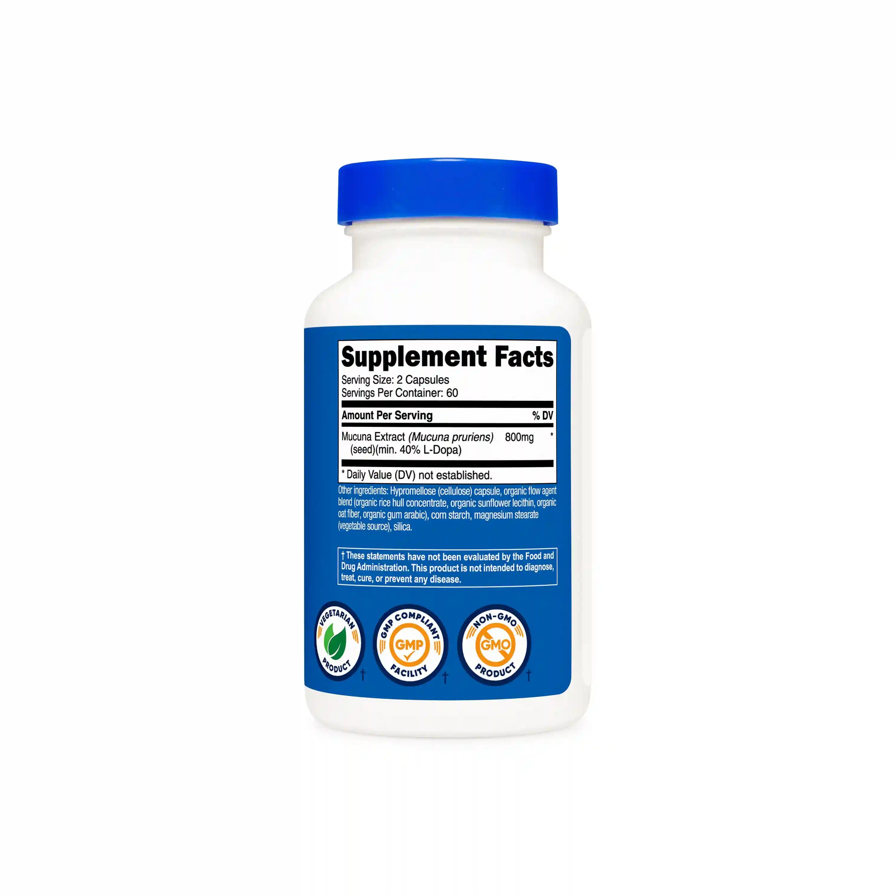 Nutricost Mucuna Pruriens Capsules Secondary image