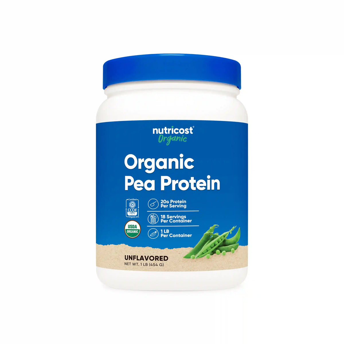 Nutricost Organic Pea Protein Powder Main image