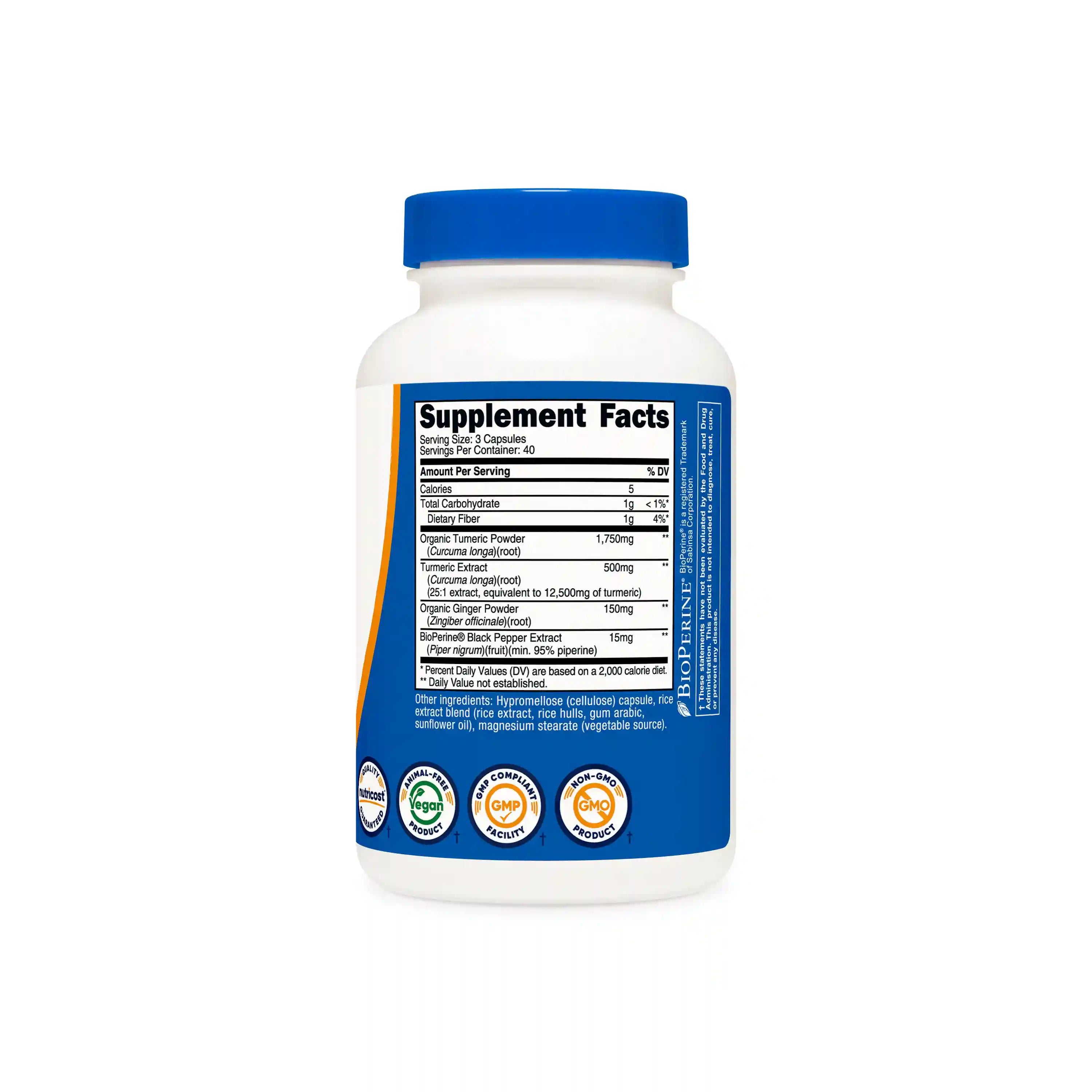 Nutricost Turmeric + Ginger Secondary image