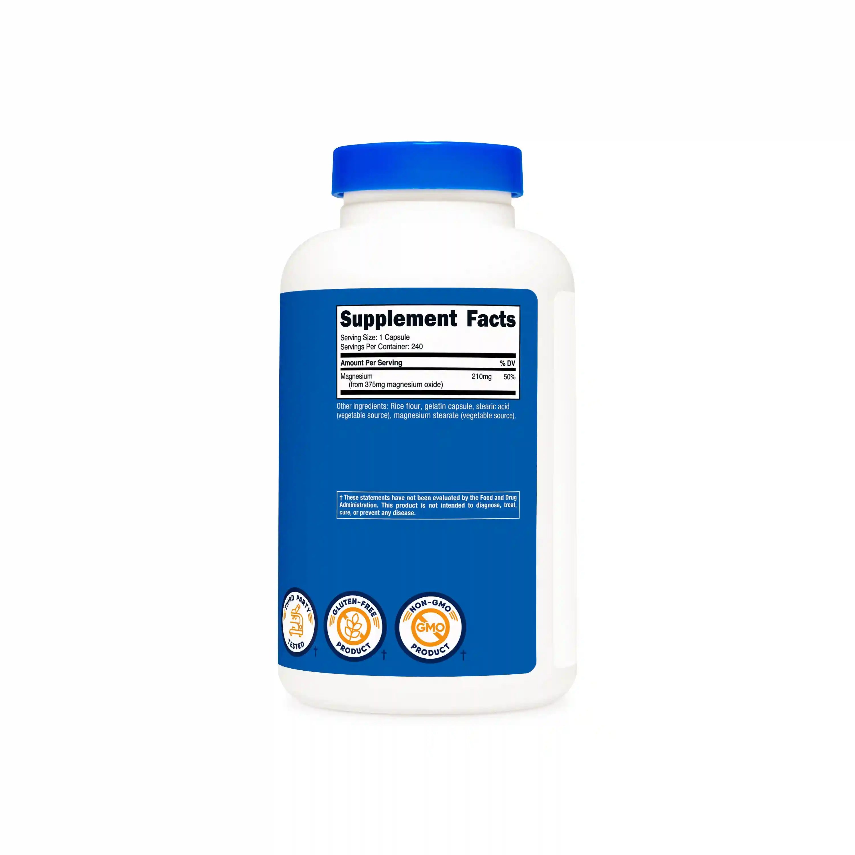 Nutricost Magnesium Oxide Capsules Secondary image