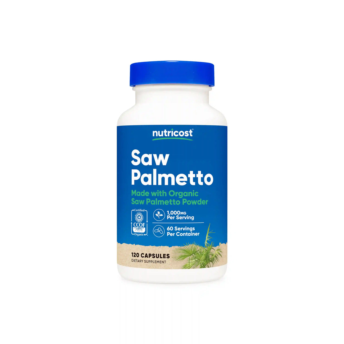 Nutricost Made With Organic Saw Palmetto Capsules Main image