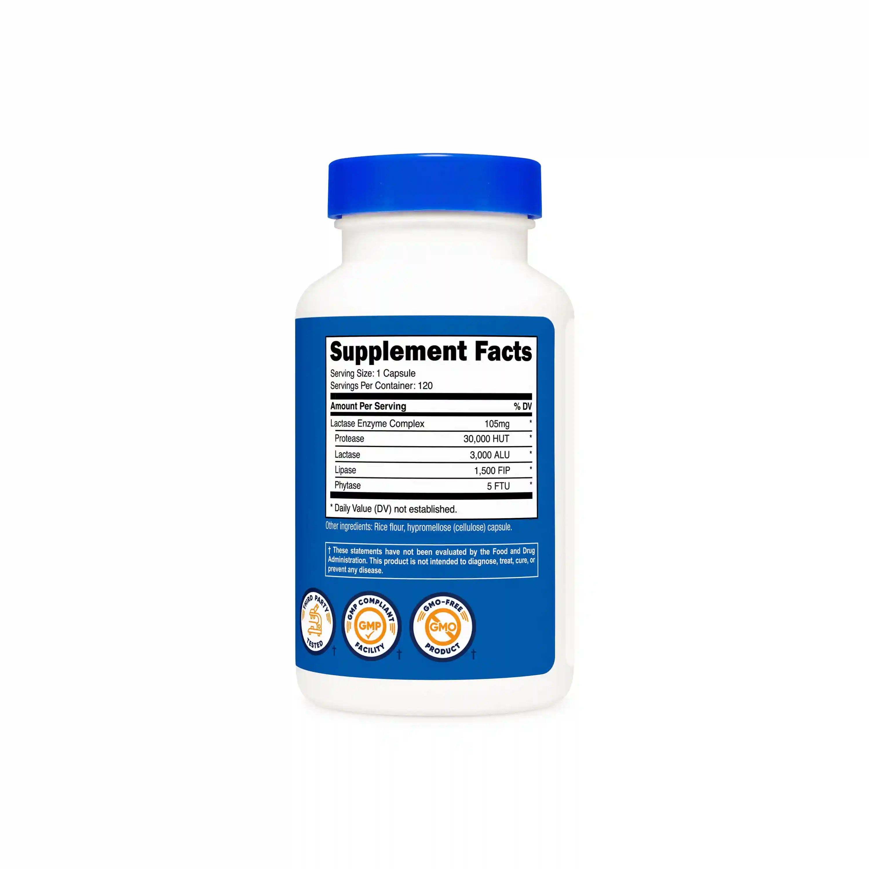 Nutricost Lactase Enzyme Complex Capsules Secondary image