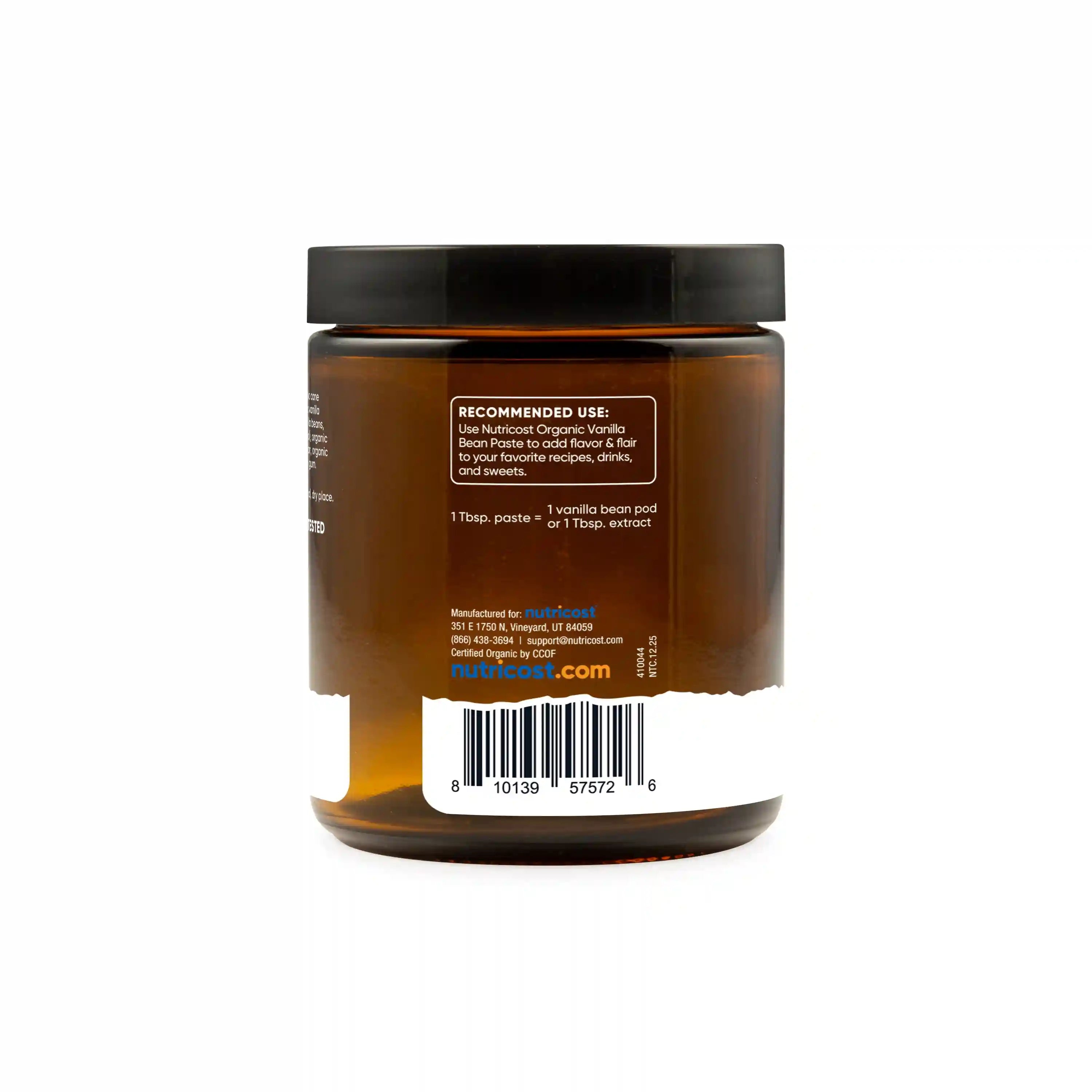 Nutricost Organic Madagascar Vanilla Bean Paste Secondary image