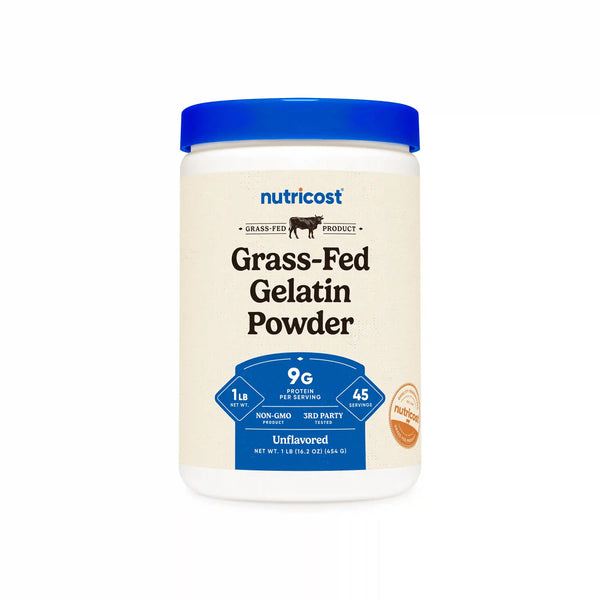 Nutricost Grass-Fed Beef Gelatin Powder