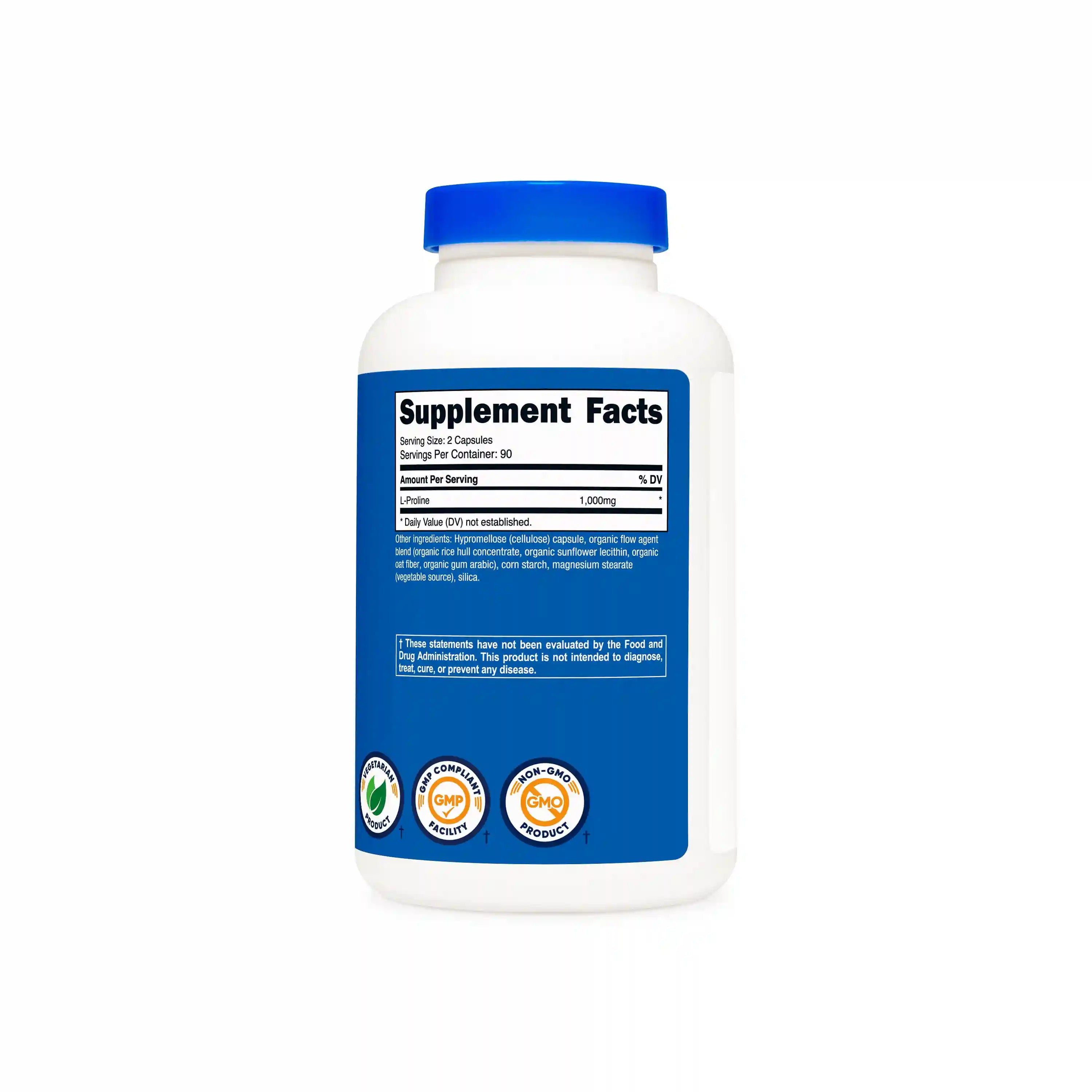 Nutricost L-Proline Capsules Secondary image