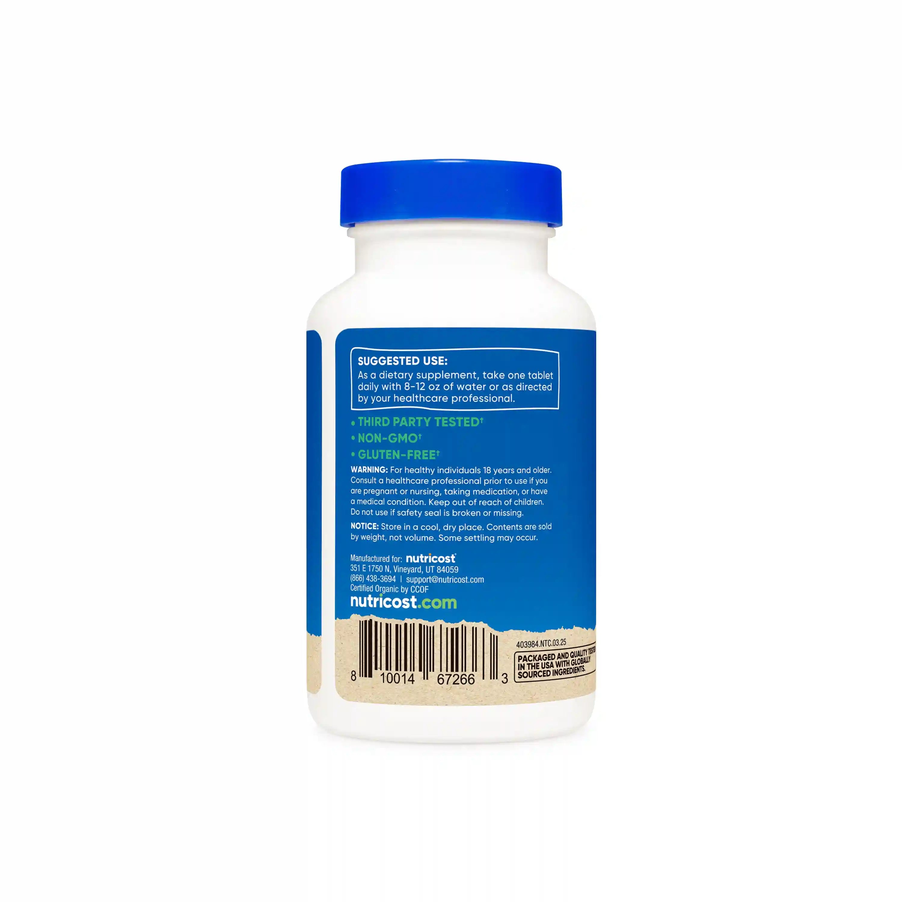 Nutricost Organic Spirulina Tablets Secondary image